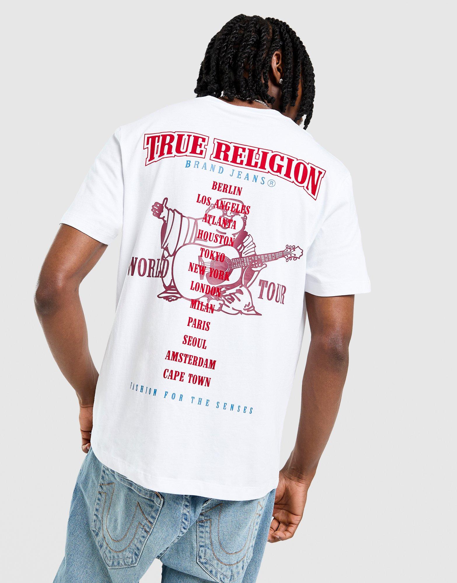 True Religion Flocked Back Print T-Shirt