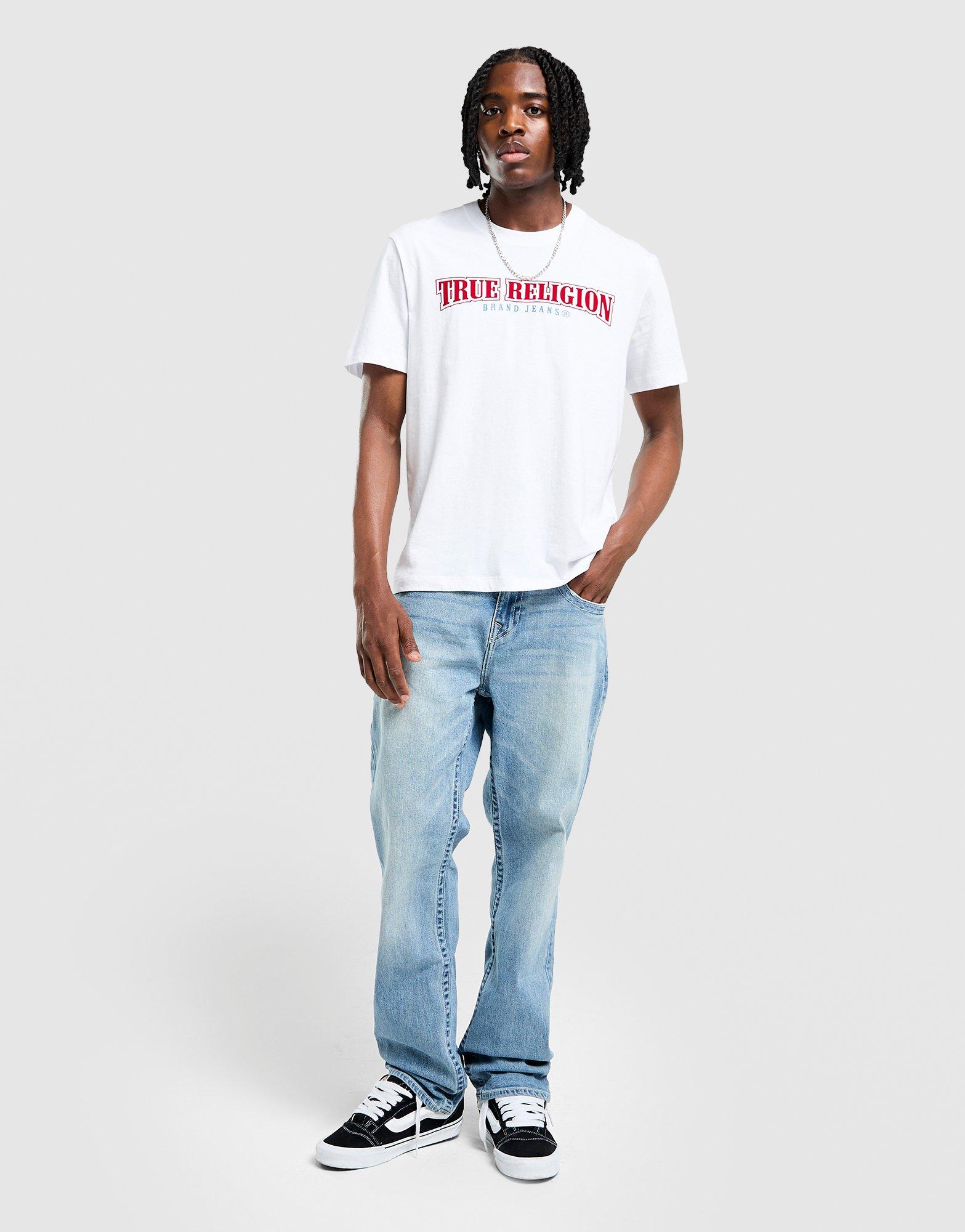 True Religion Flocked Back Print T-Shirt