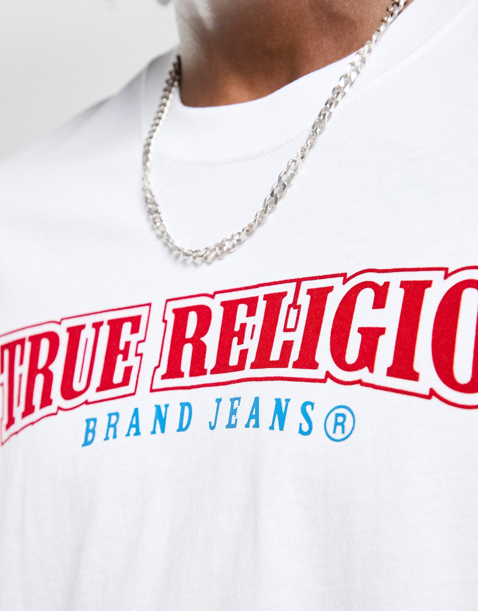 True Religion Flocked Back Print T-Shirt