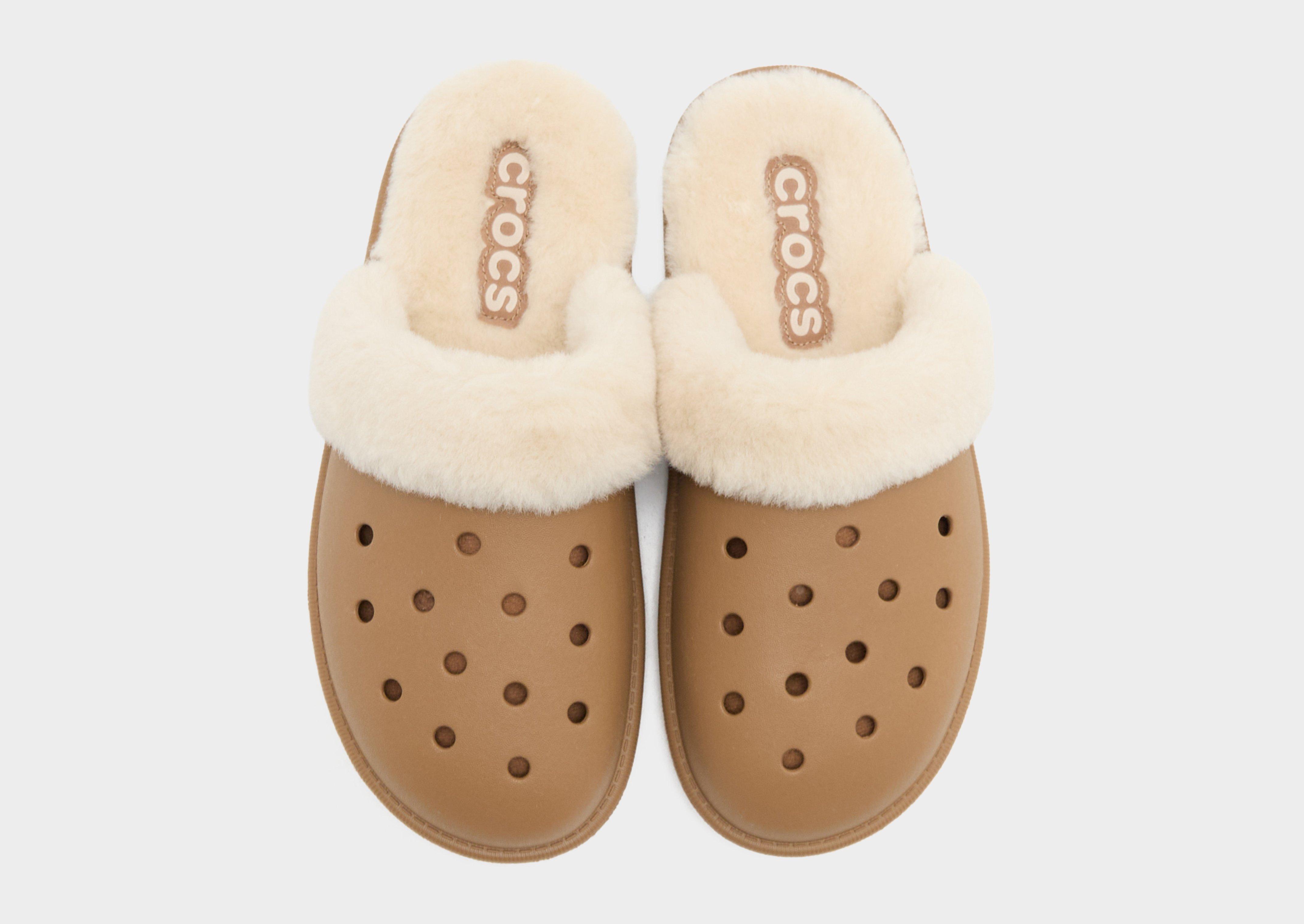 Crocs Classic Fuzz Scuff Women's