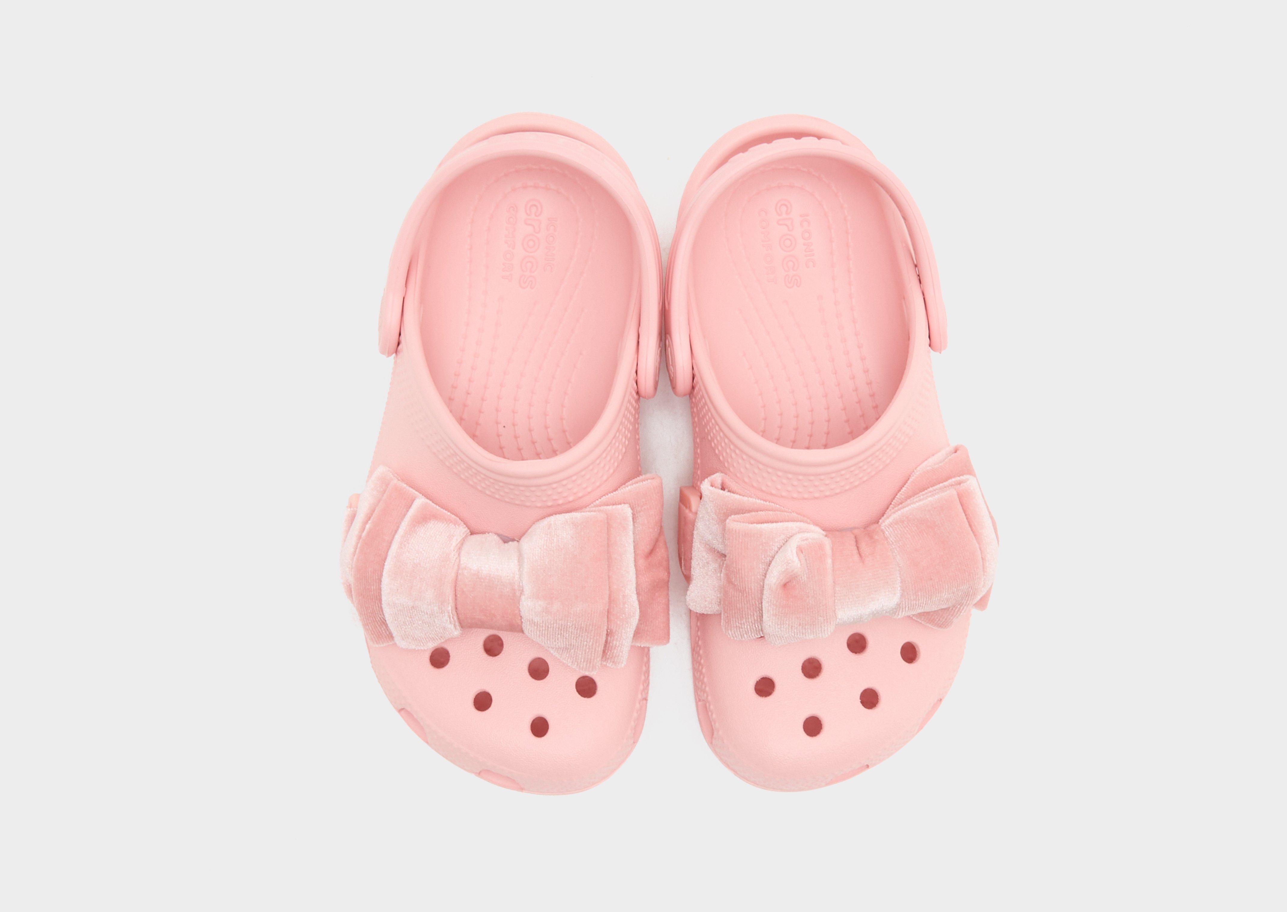 Crocs Classic Velvet Bow Clog Children