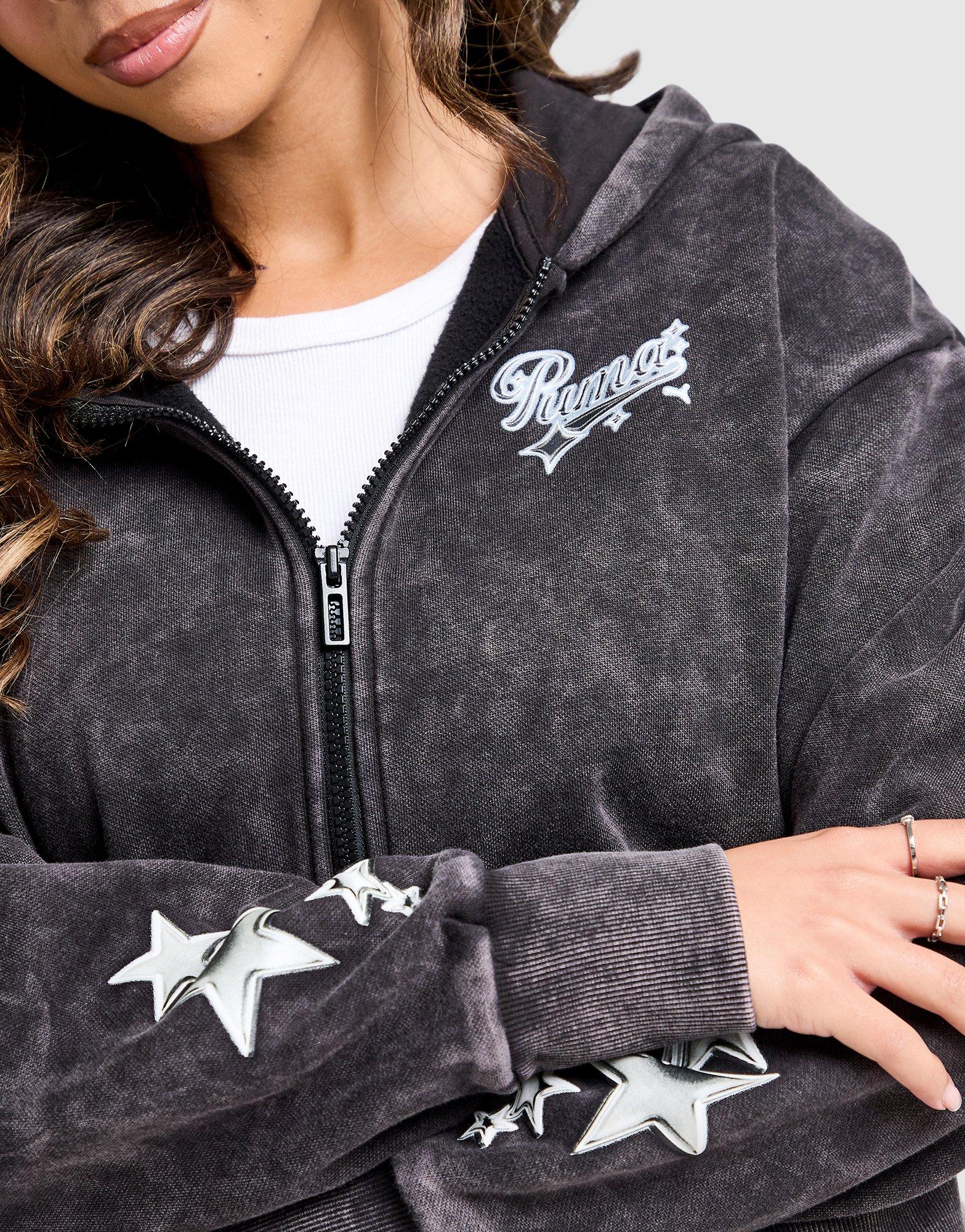 PUMA Hoops Crop Full Zip Hoodie