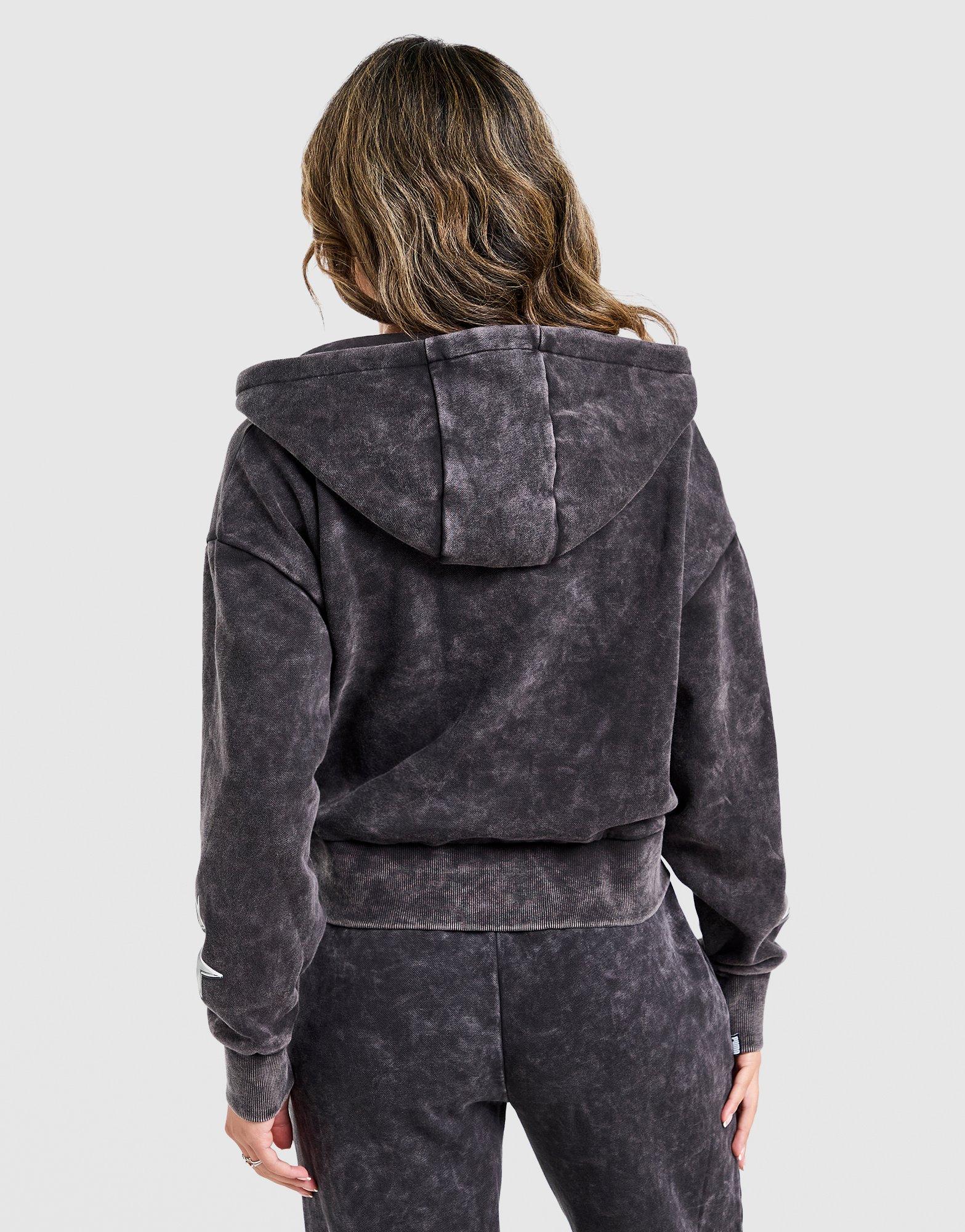 PUMA Hoops Crop Full Zip Hoodie