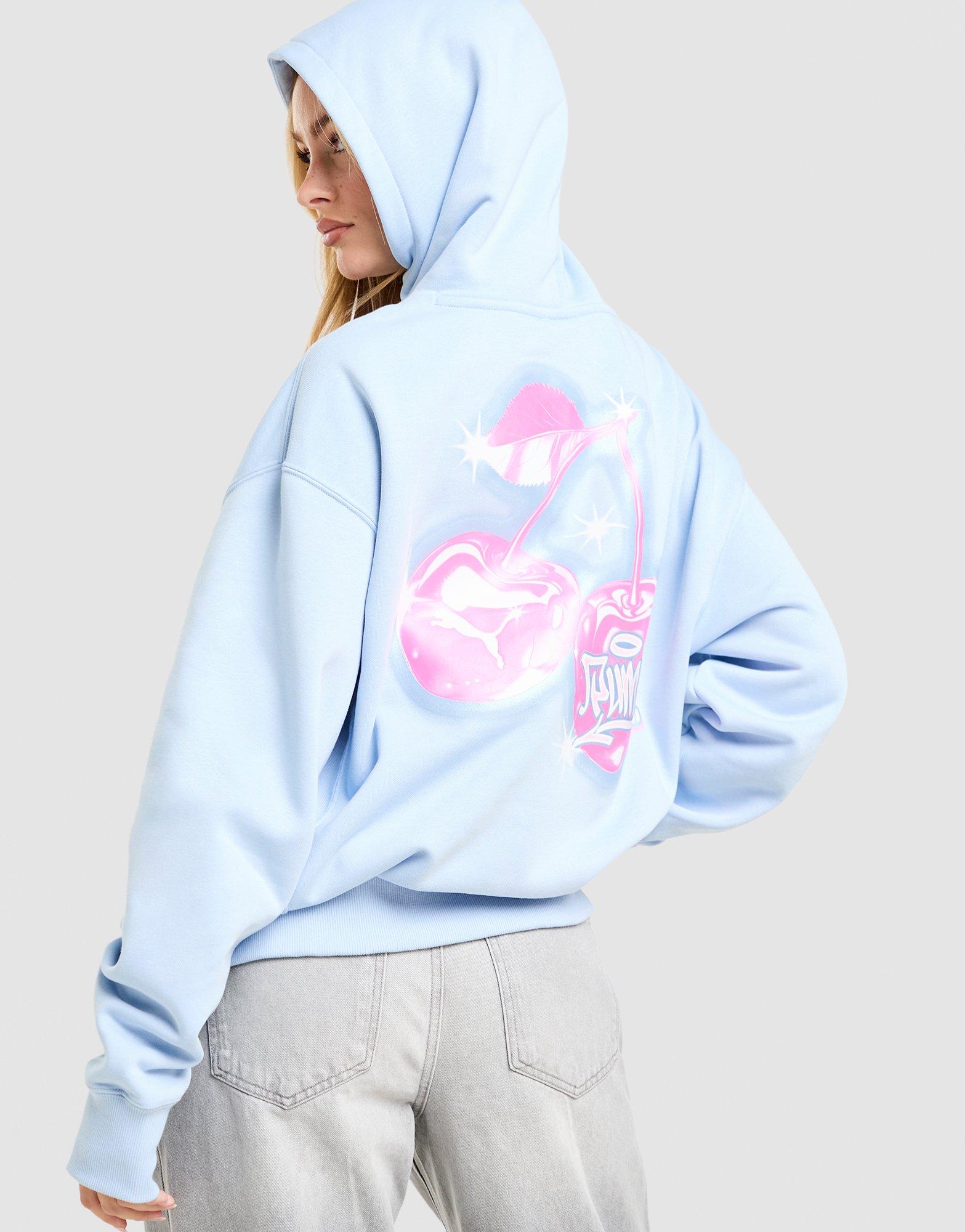 PUMA Hoops Felpa Con Cappuccio Grafica Cherry