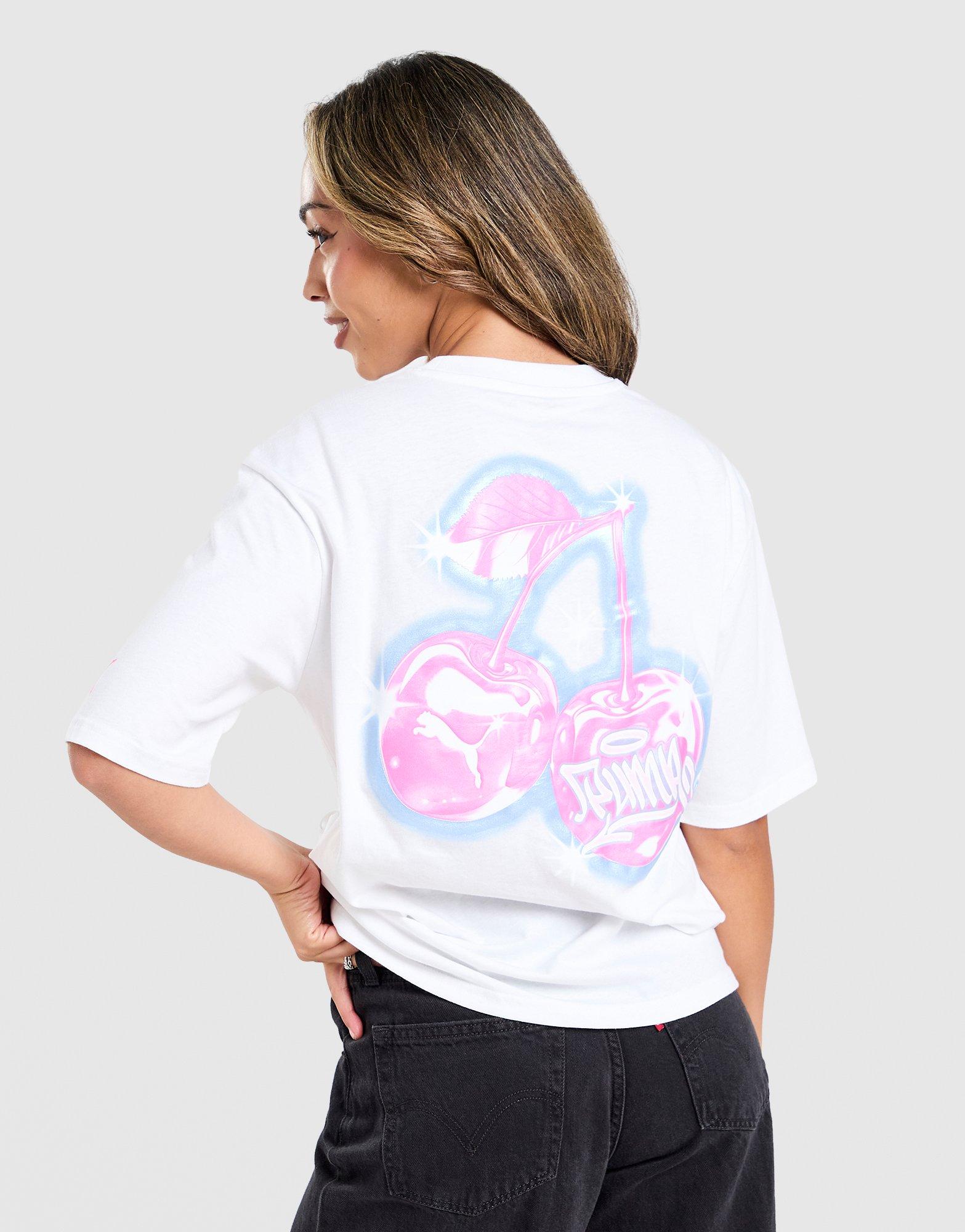 PUMA Hoops Cherry Graphic T-Shirt Damen