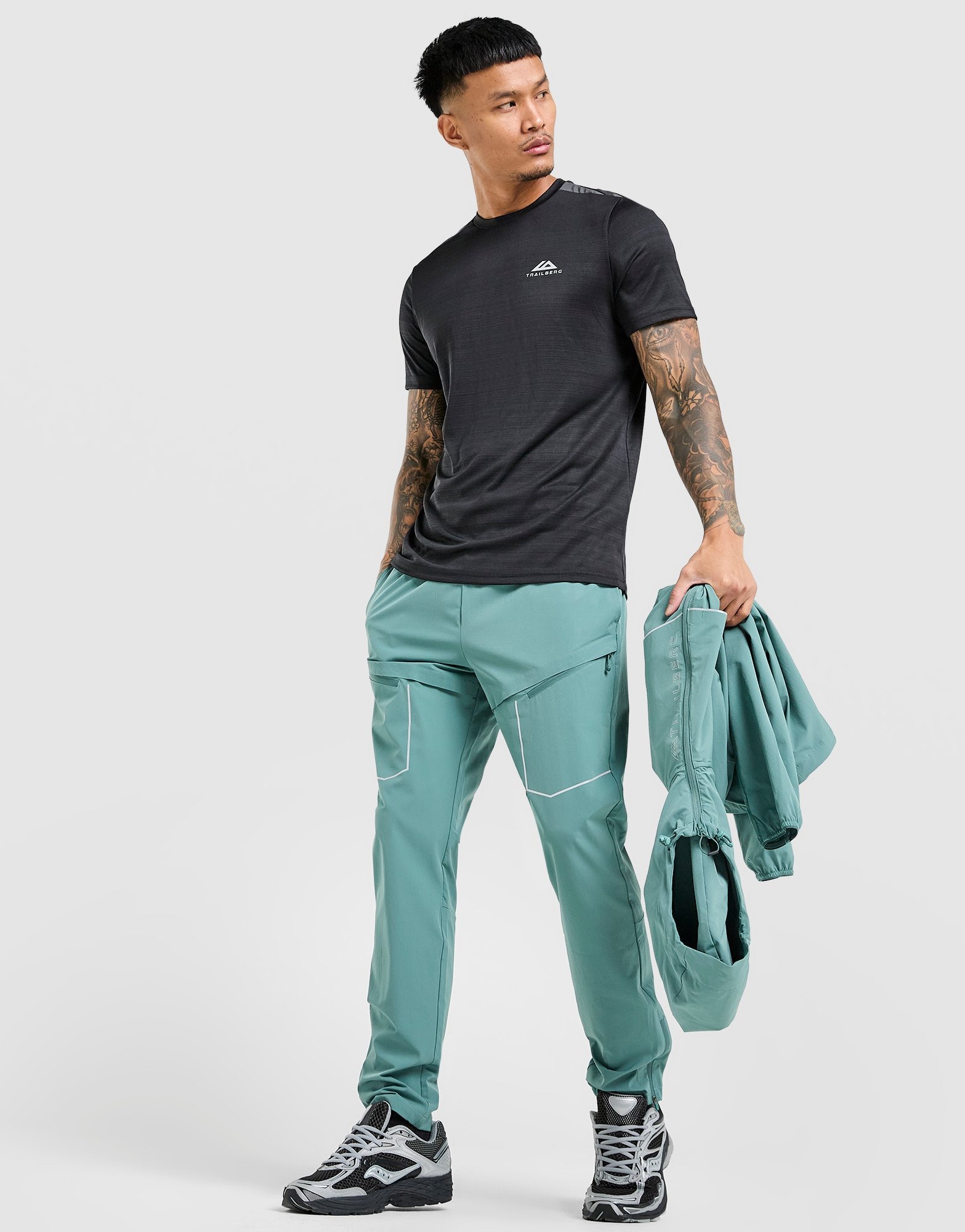 Green Trailberg Zion Woven Track Pants | JD Sports UK