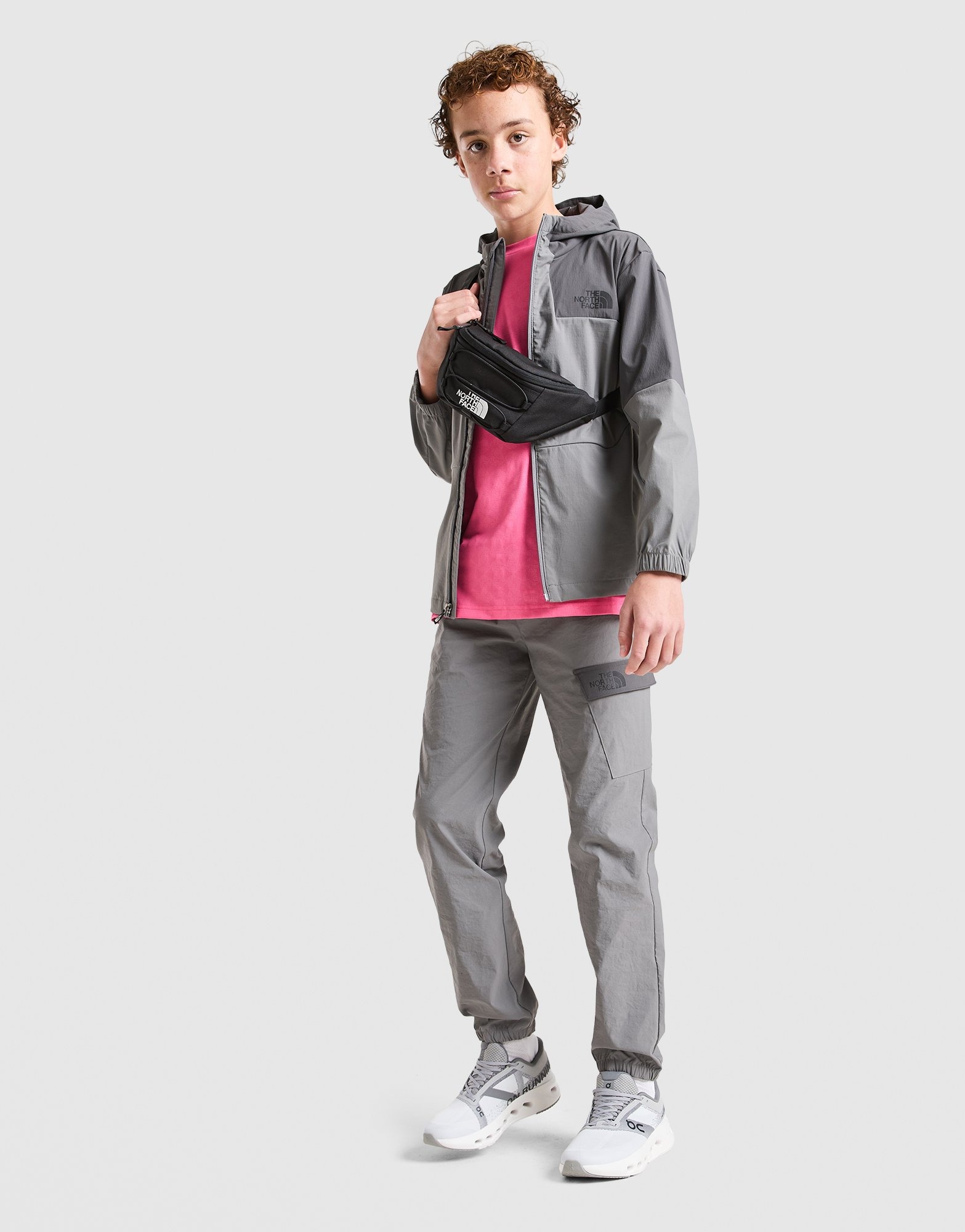 Grey The North Face Trishull Full Zip Jacket Junior | JD Sports UK