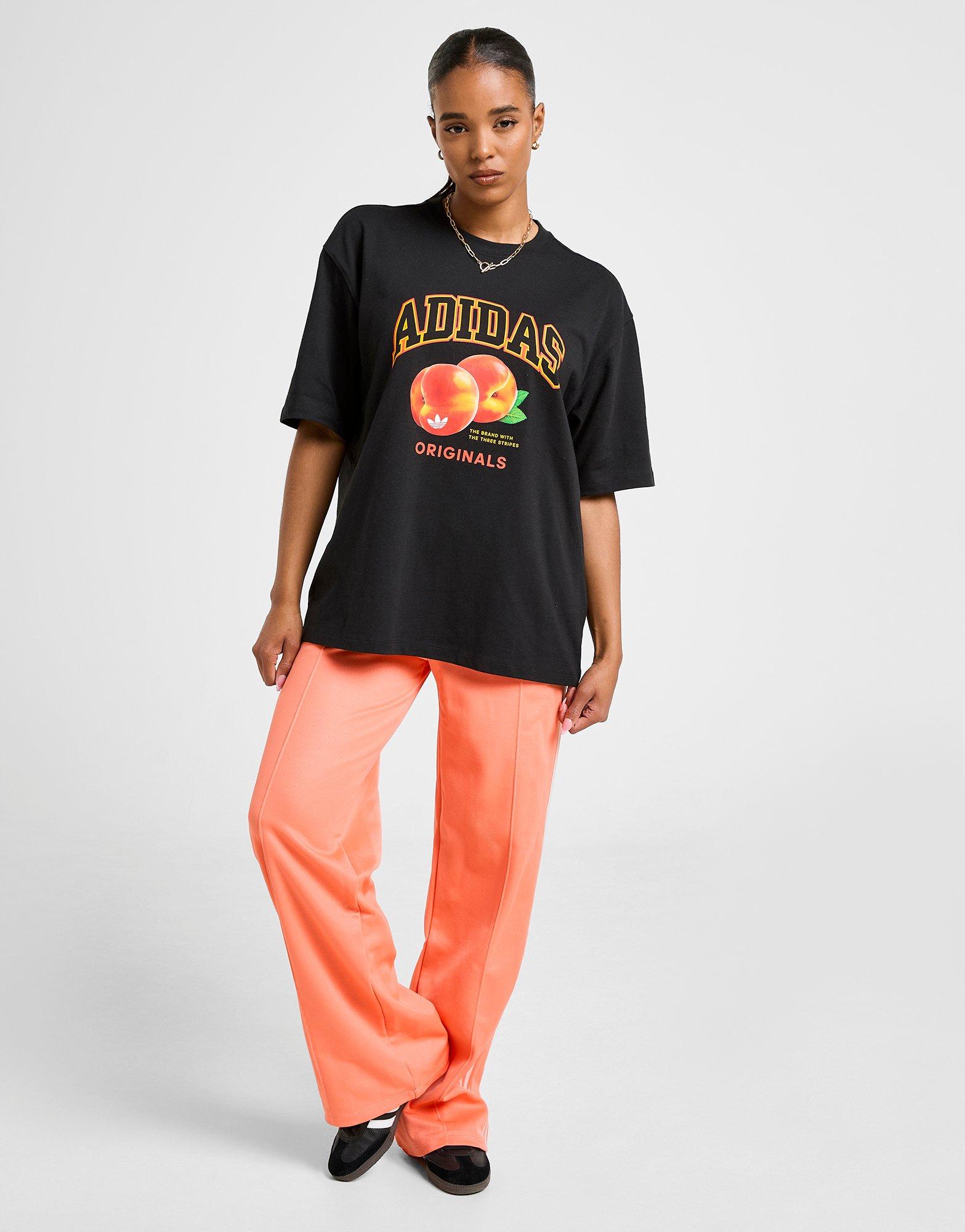 adidas Originals Peach Graphic Boyfriend T-Shirt