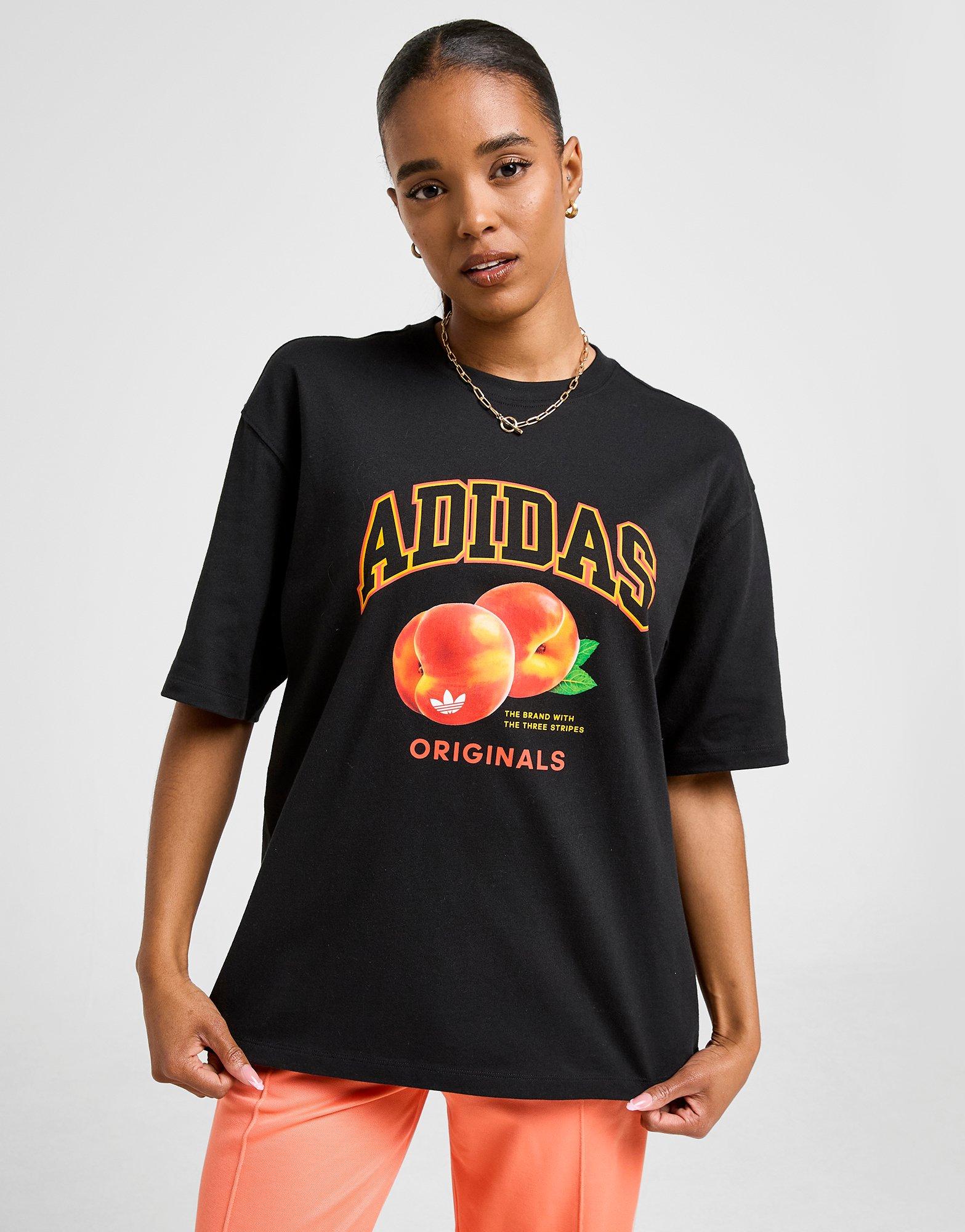 adidas Originals Peach Graphic Boyfriend T-Shirt