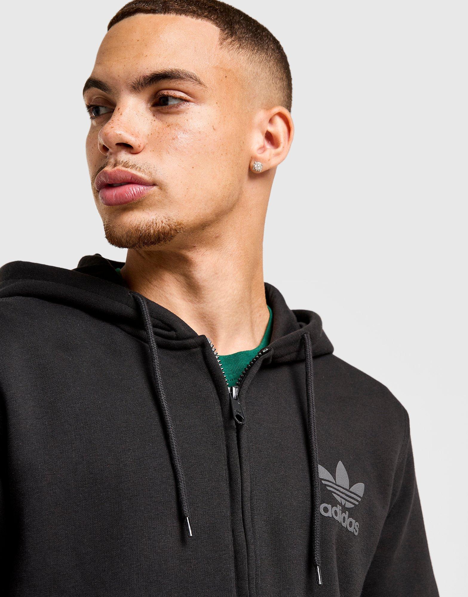 adidas Originals Sudadera con capucha Trefoil Puffy Logo Full Zip