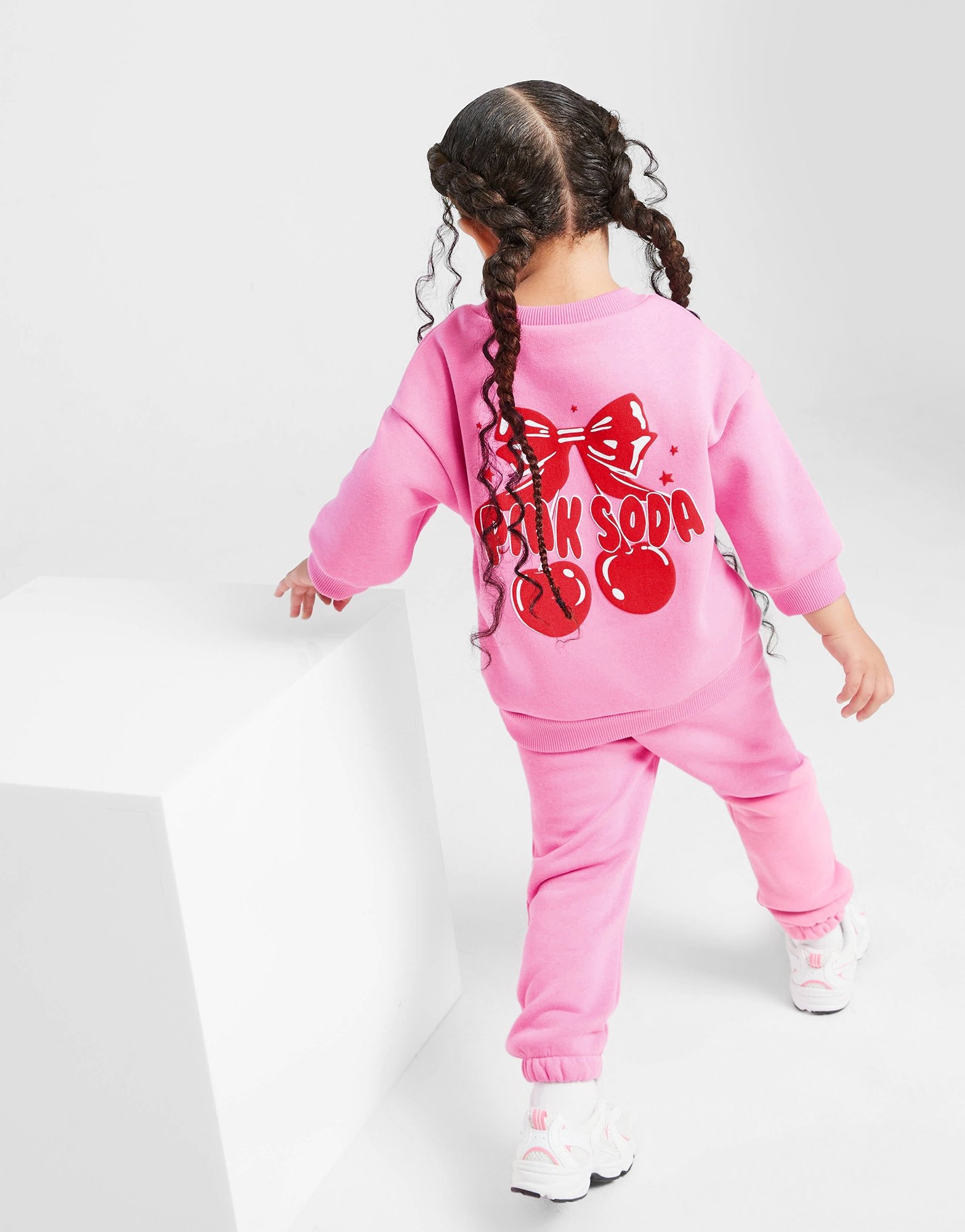 Pink Pink Soda Sport Girls' Bow Crew Tracksuit Infant JD Sports UK