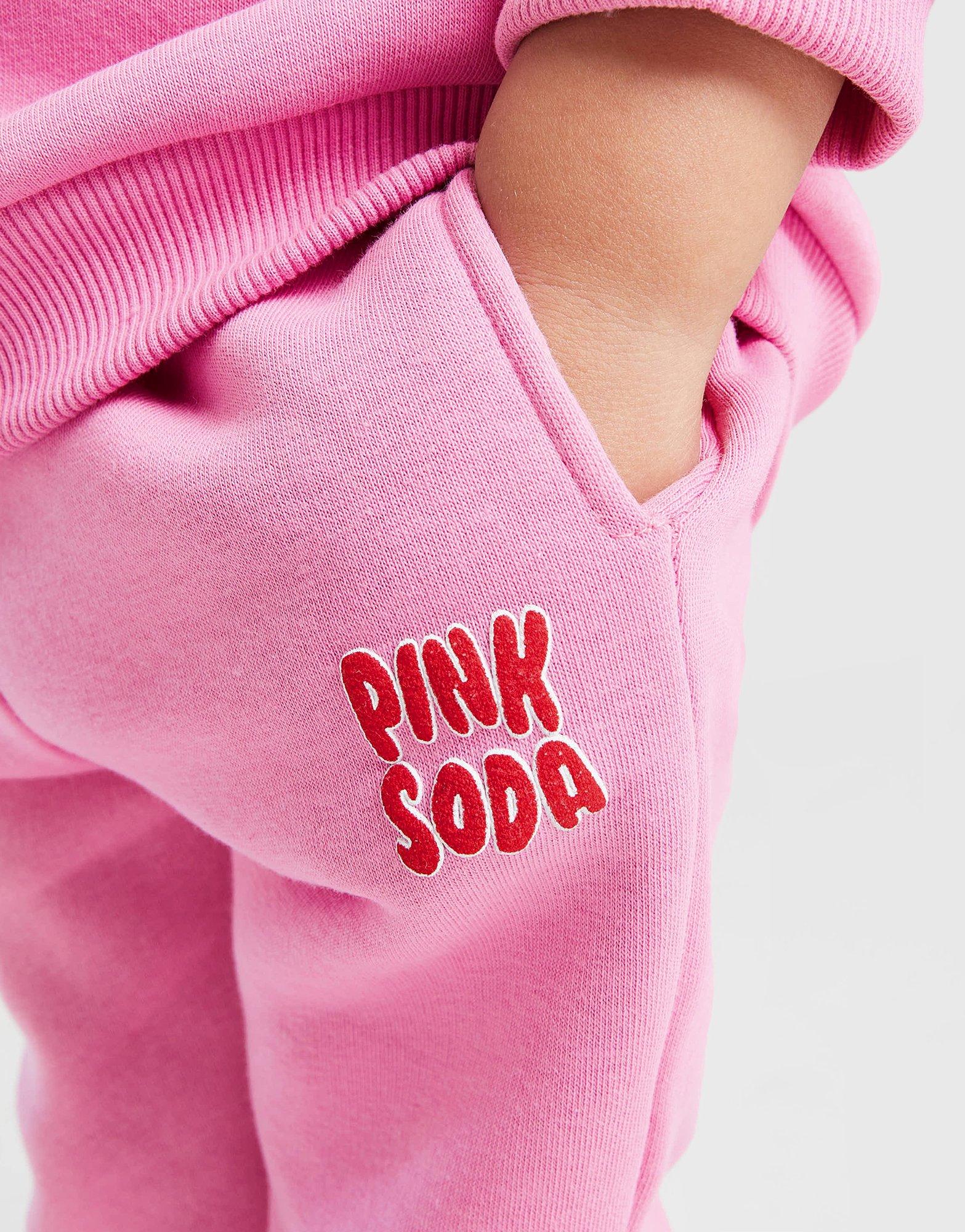 Pink Soda Sport Girls' Bow Crew Tracksuit Infant