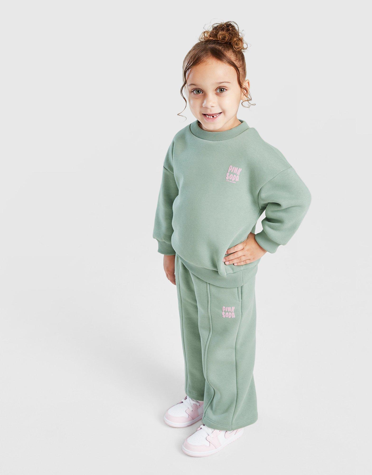 Pink Soda Sport Girls' Mix Crew Tracksuit Infant