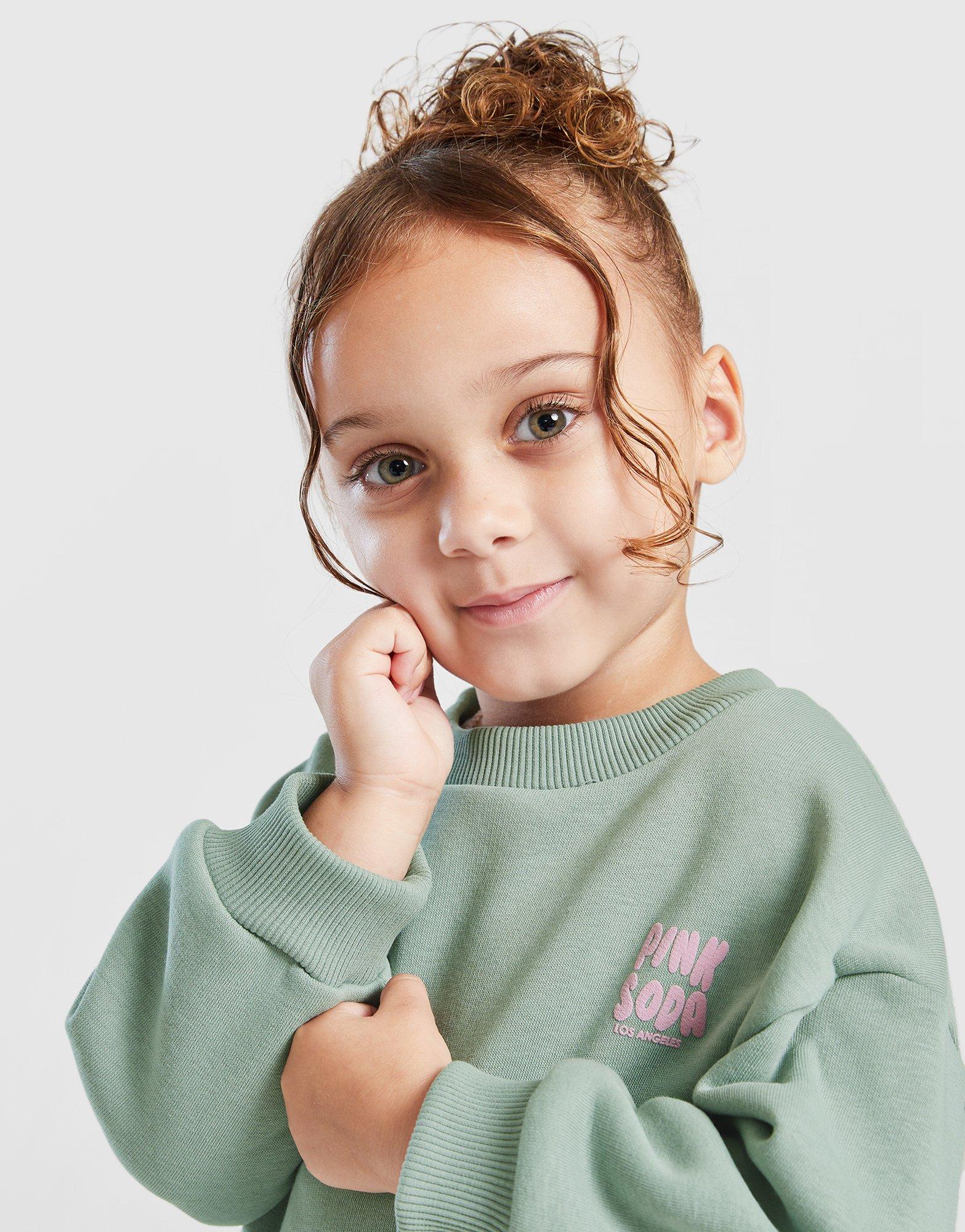 Pink Soda Sport Girls' Mix Crew Tracksuit Infant