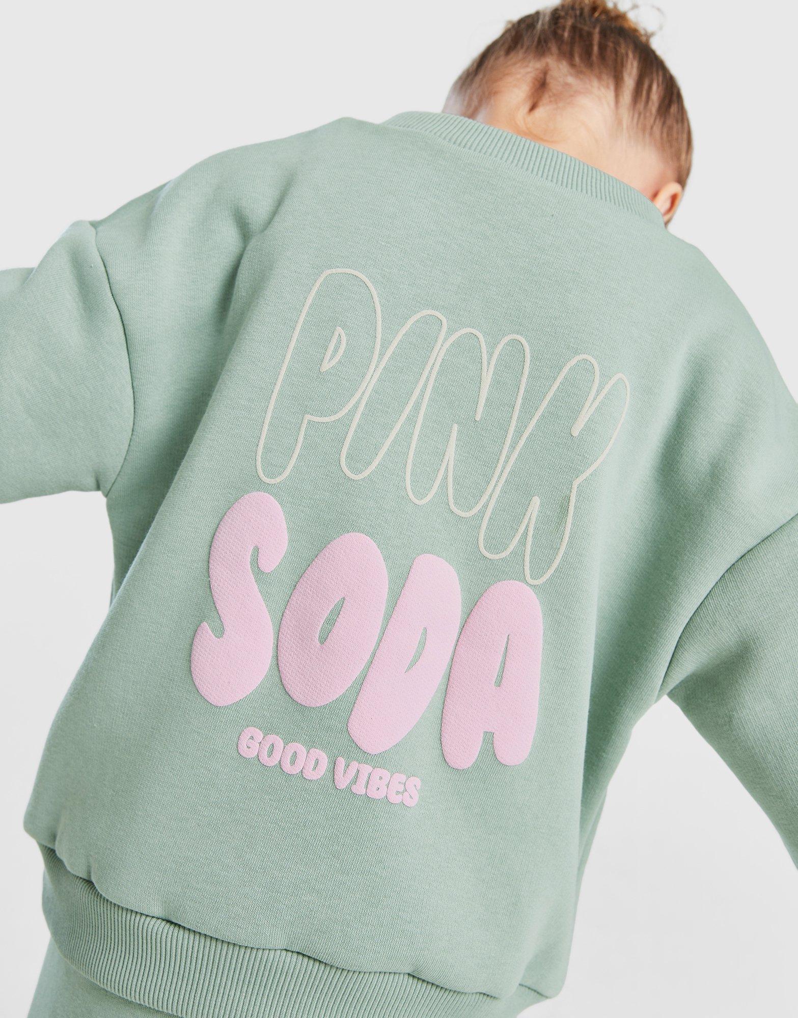 Pink Soda Sport Girls' Mix Crew Tracksuit Infant
