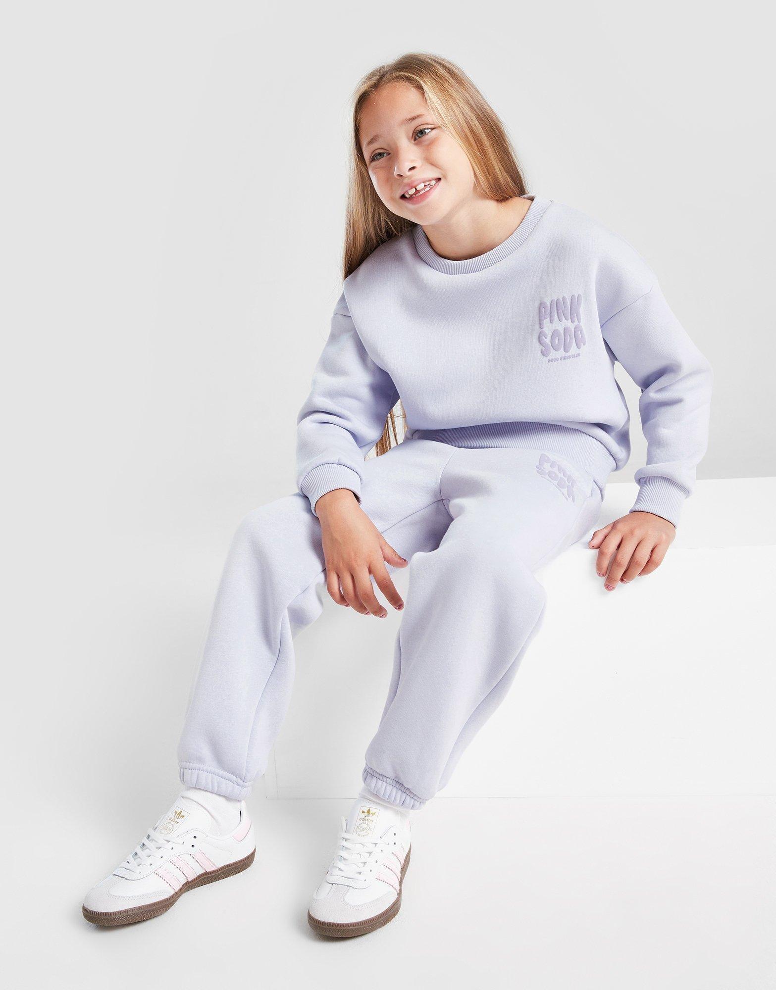 Pink Soda Sport Girls' Crew Tracksuit Children