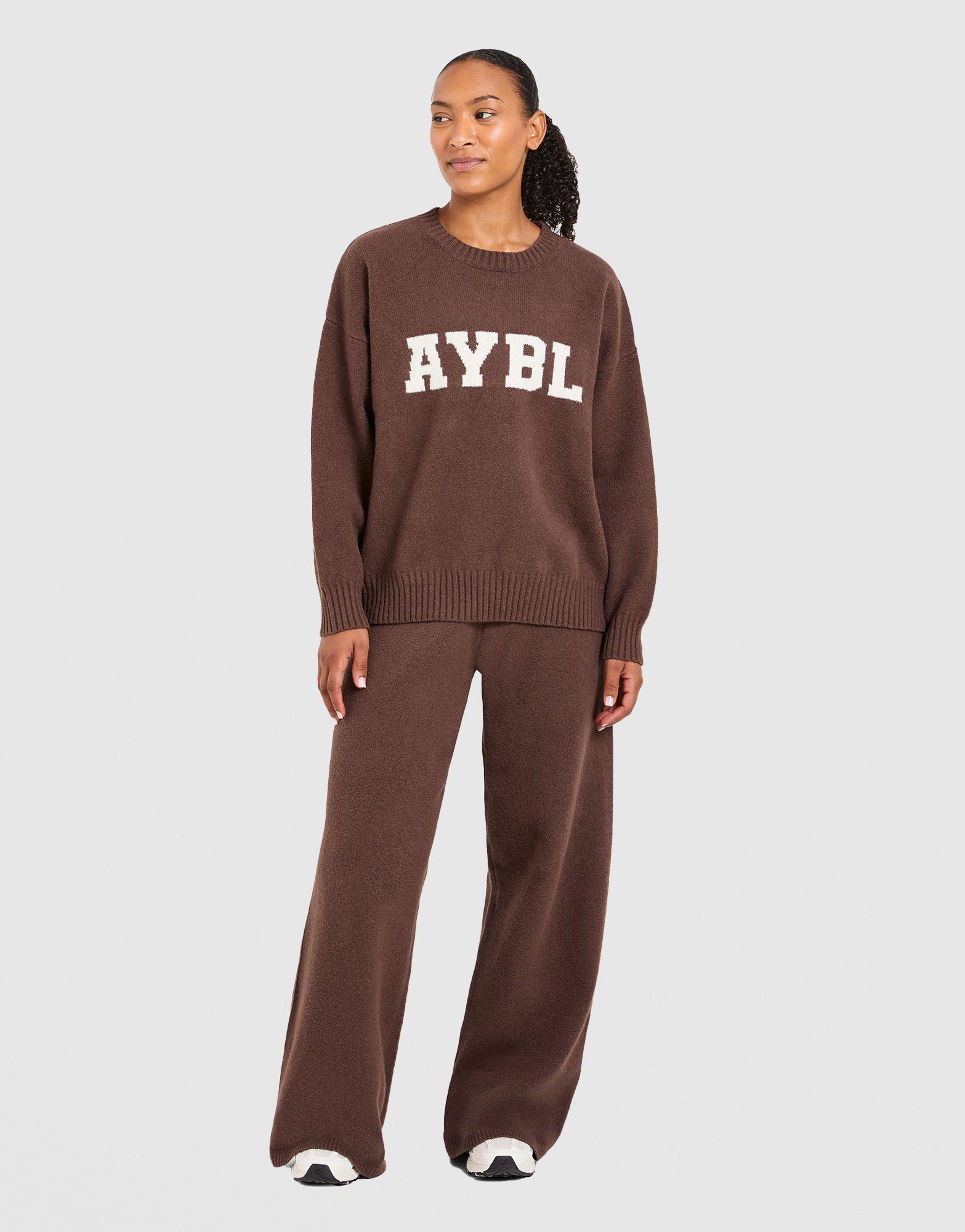 AYBL Varsity Knitted Wide Joggers