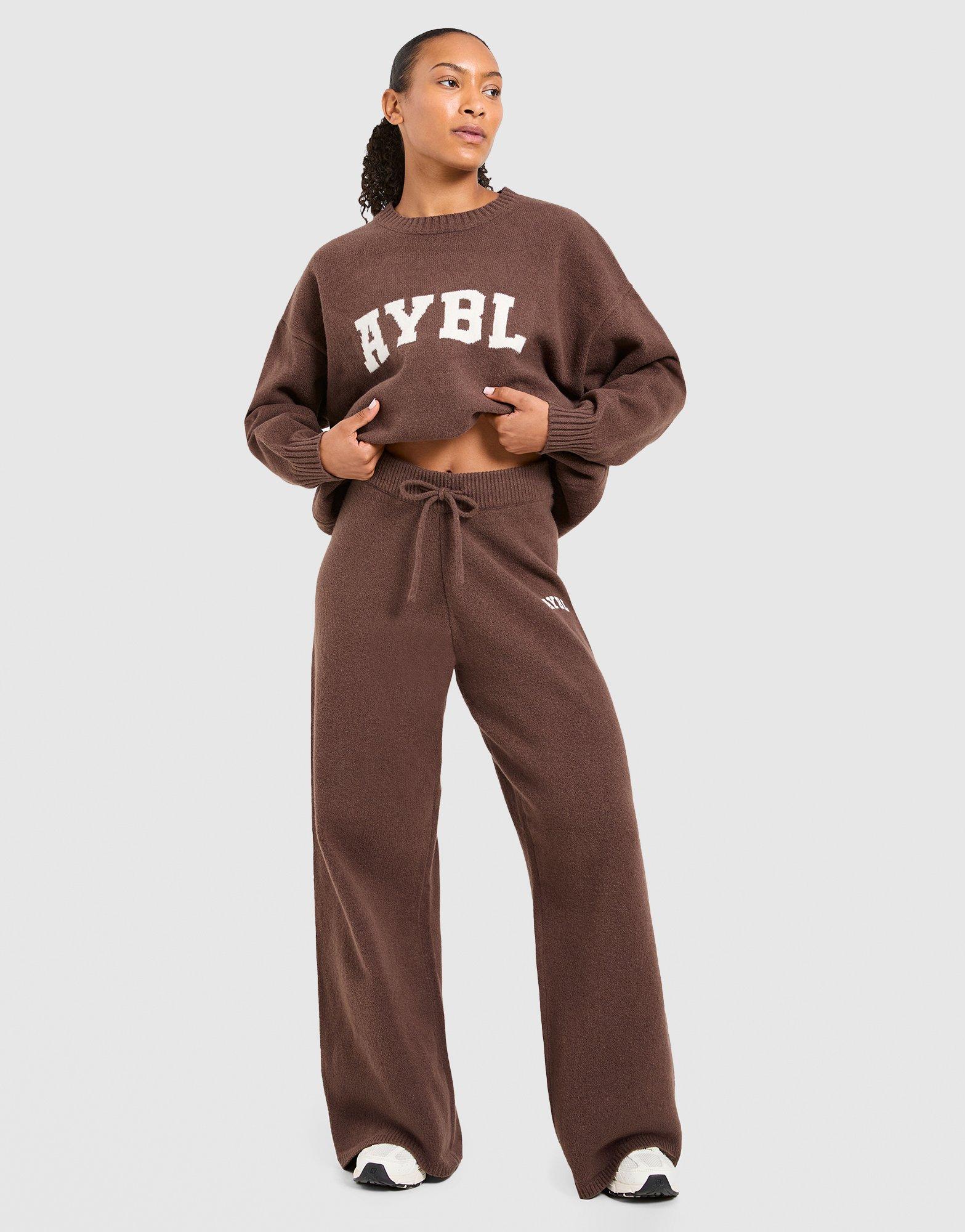 AYBL Varsity Knitted Wide Joggers