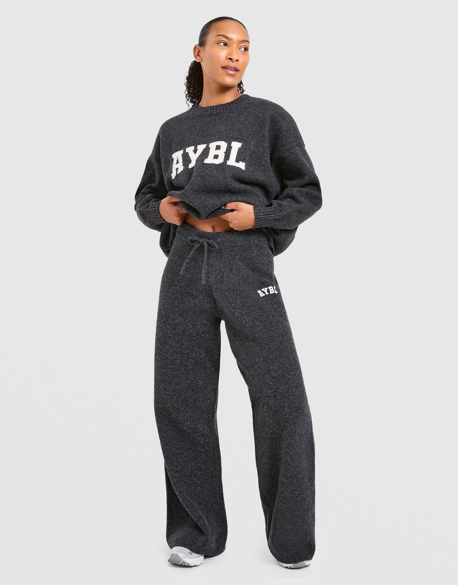 AYBL Varsity Knitted Wide Joggers