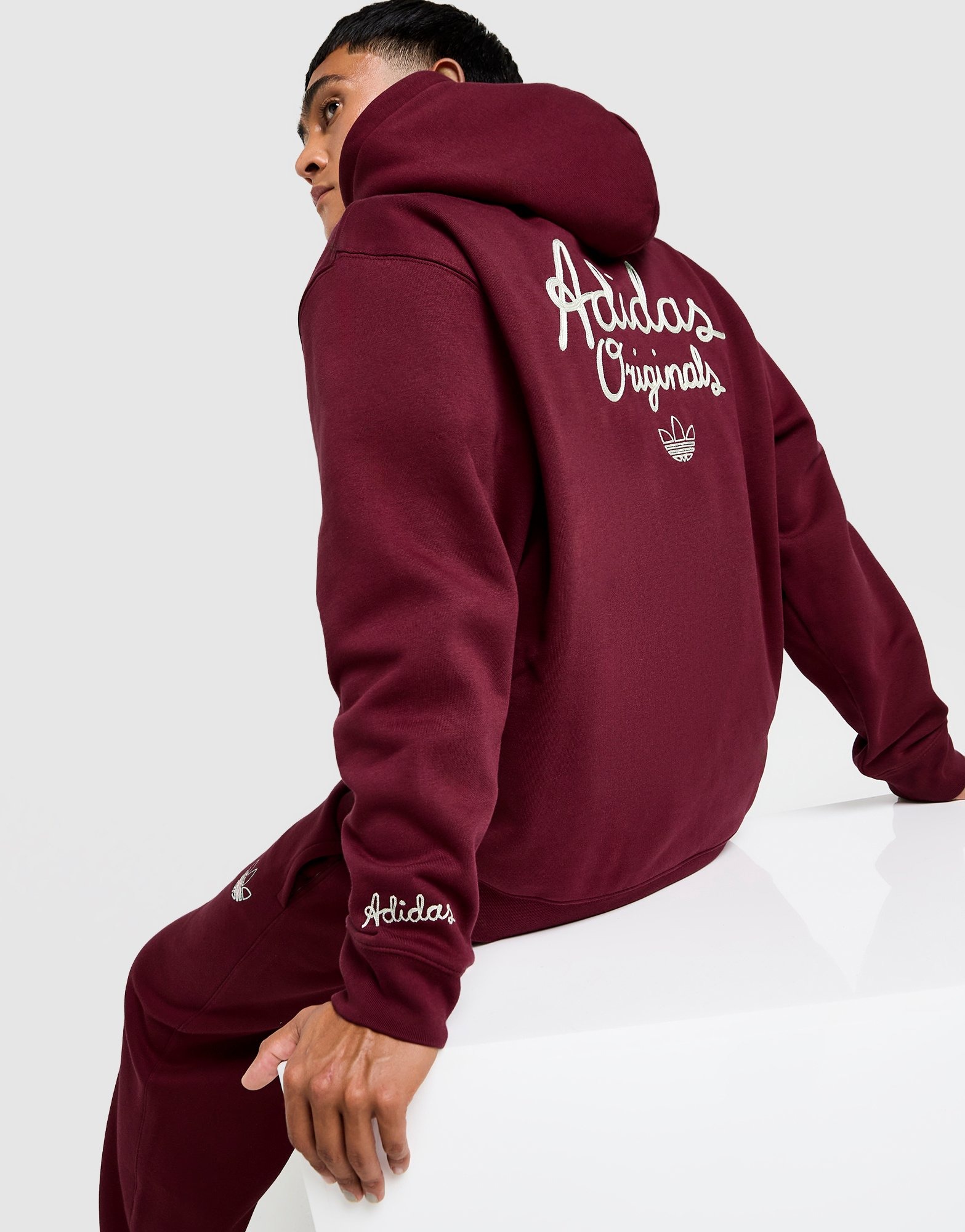 adidas Originals Chain Stitch Hoodie Rot - JD Sports Österreich