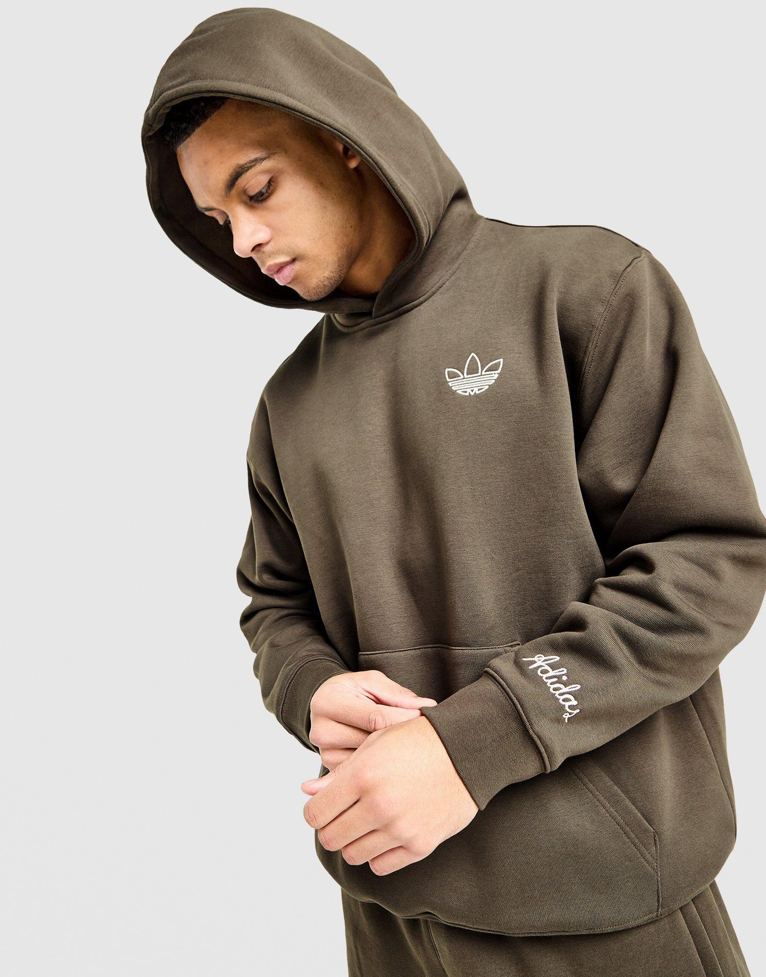 adidas Originals Felpa con Cappuccio Chain Stitch