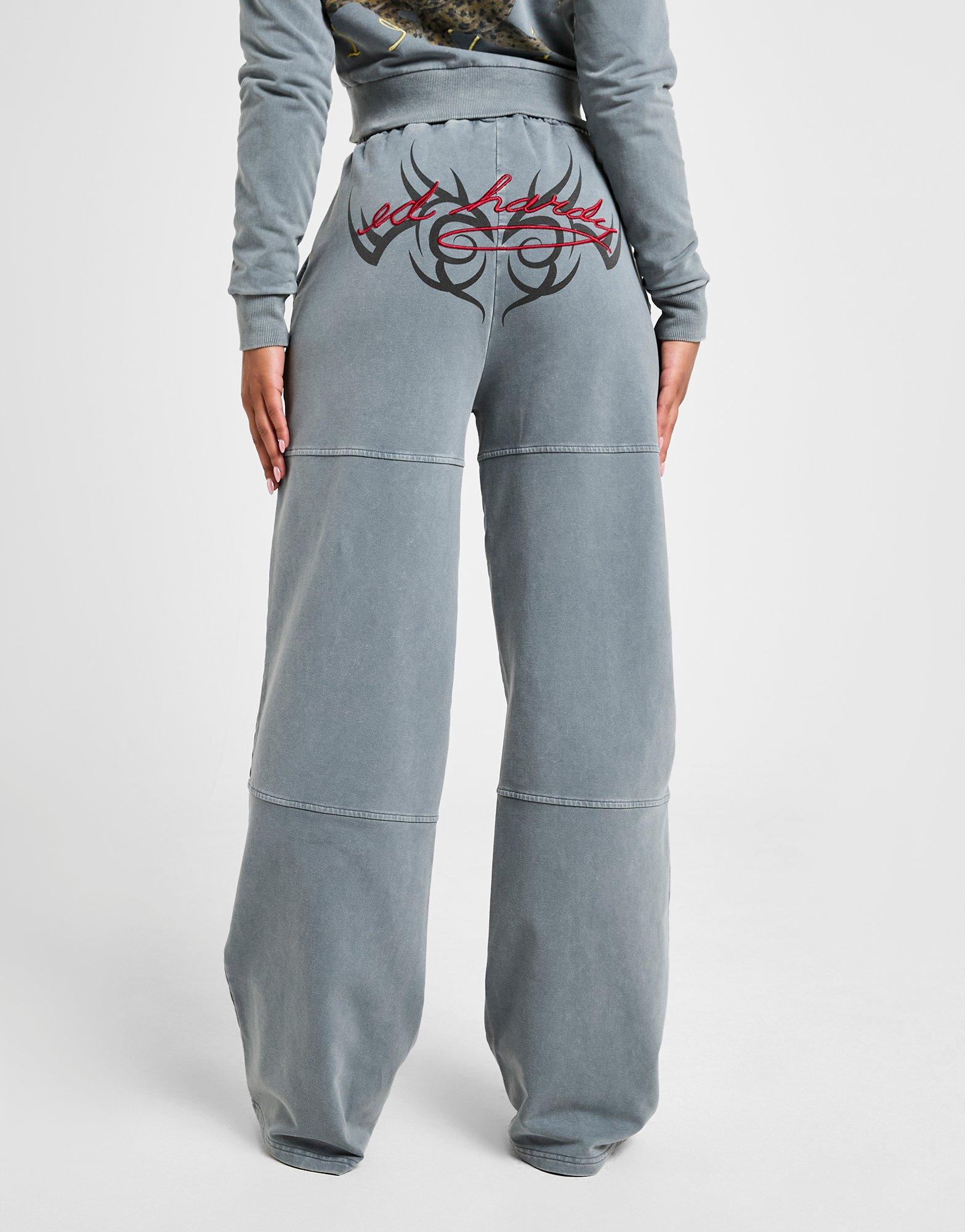 Ed Hardy Flame Tiger Wide Joggers