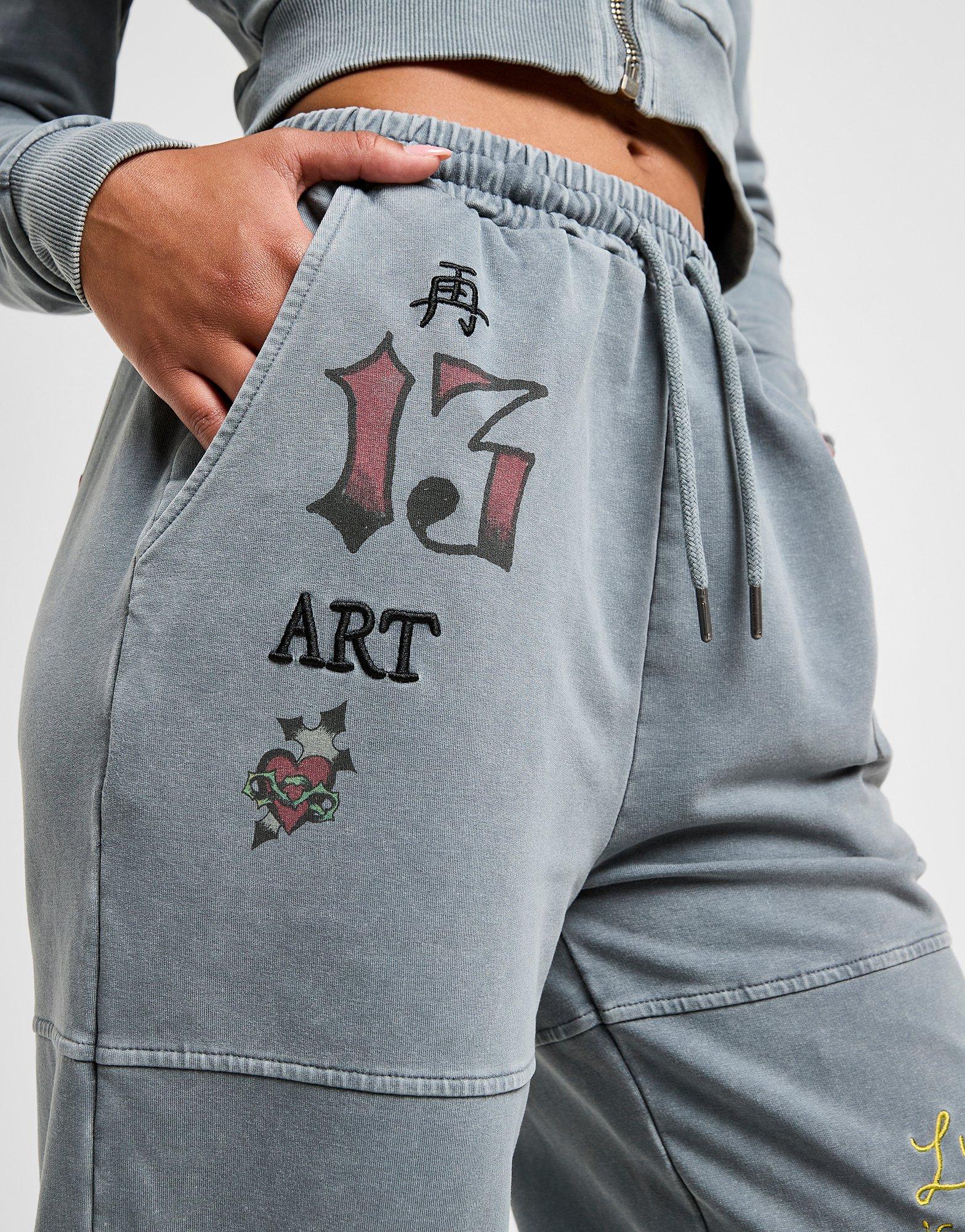 Ed Hardy Flame Tiger Wide Joggers