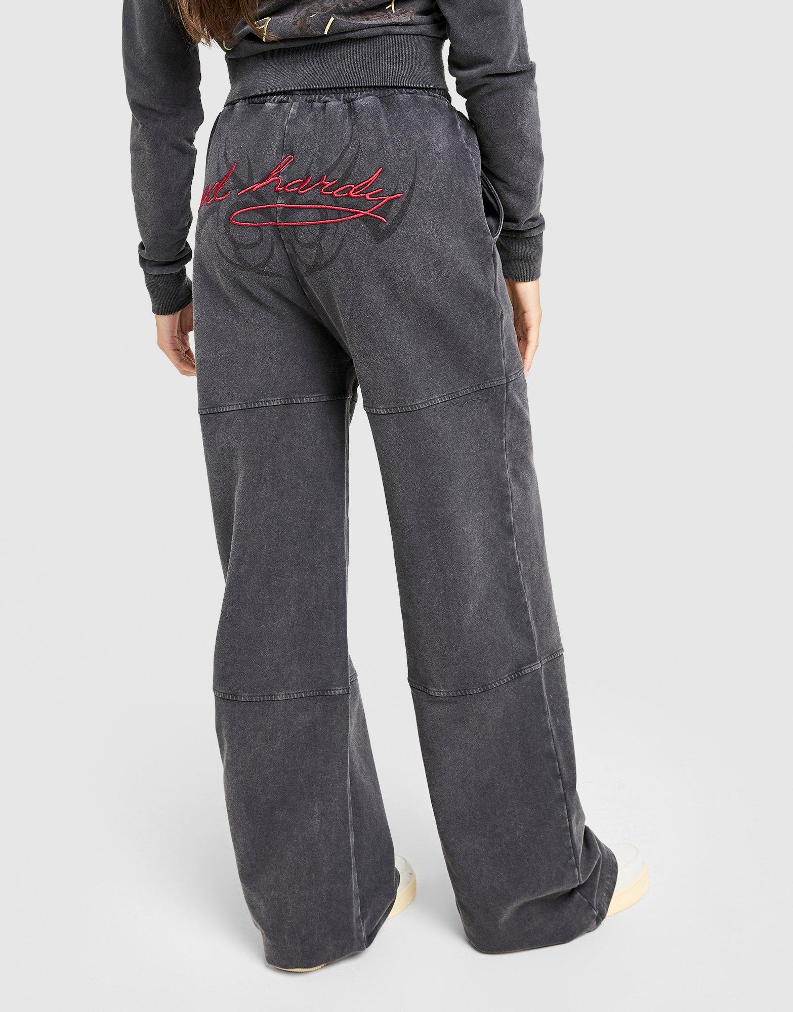 Ed Hardy Flame Tiger Wide Joggers