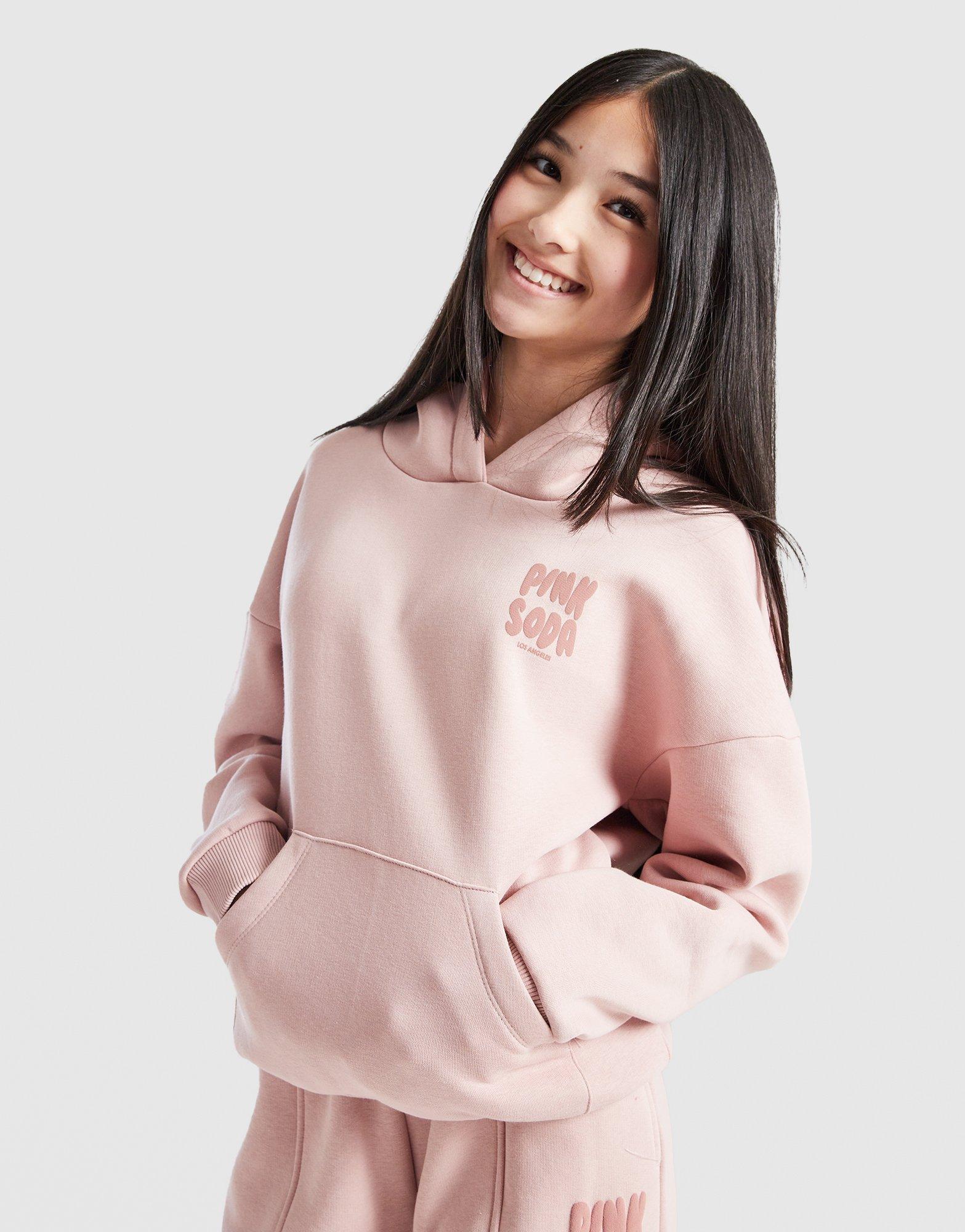 Pink Soda Sport Girls' Mix Overhead Hoodie Junior