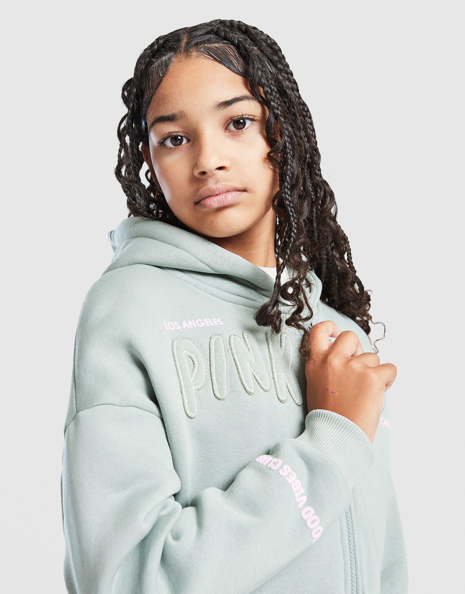 Pink Soda Sport Girls' Sage Crop Full Zip Hoodie Junior