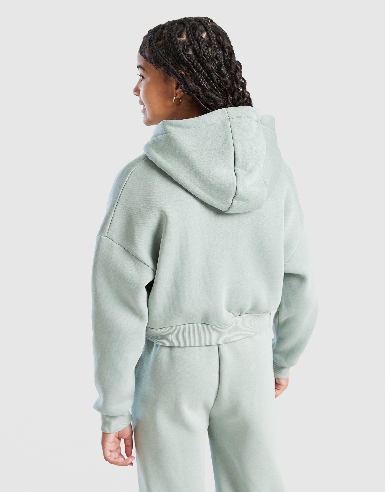 Pink Soda Sport Girls' Sage Crop Full Zip Hoodie Junior