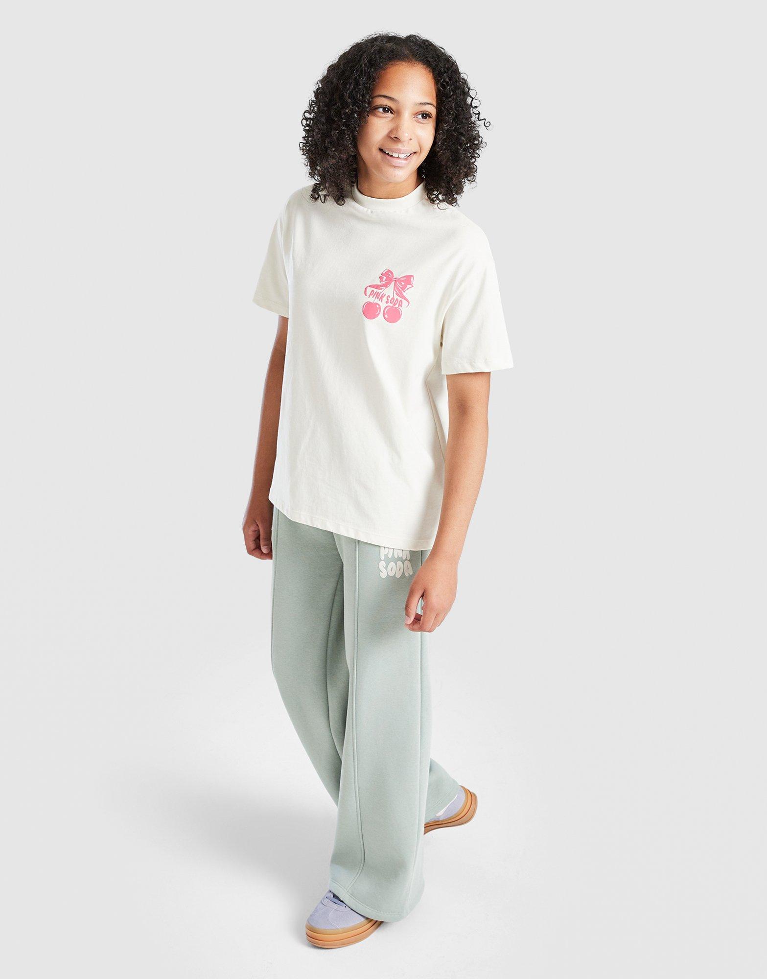 Pink Soda Sport Camiseta Bow Girls' júnior