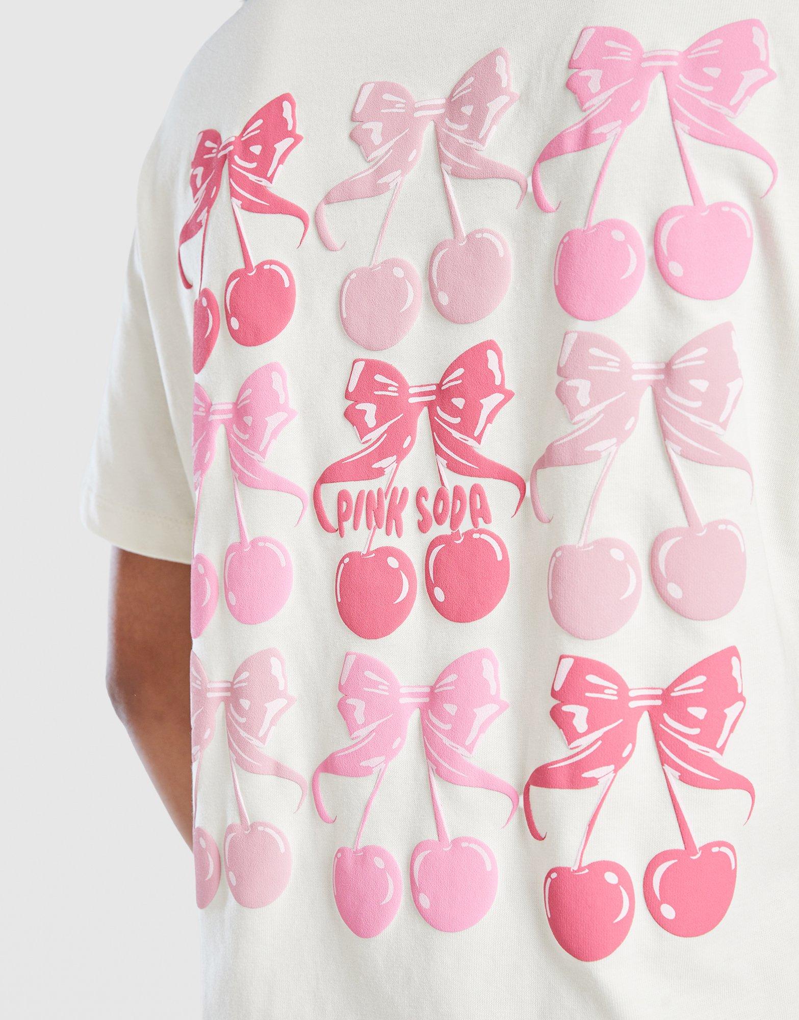 Pink Soda Sport Camiseta Bow Girls' júnior