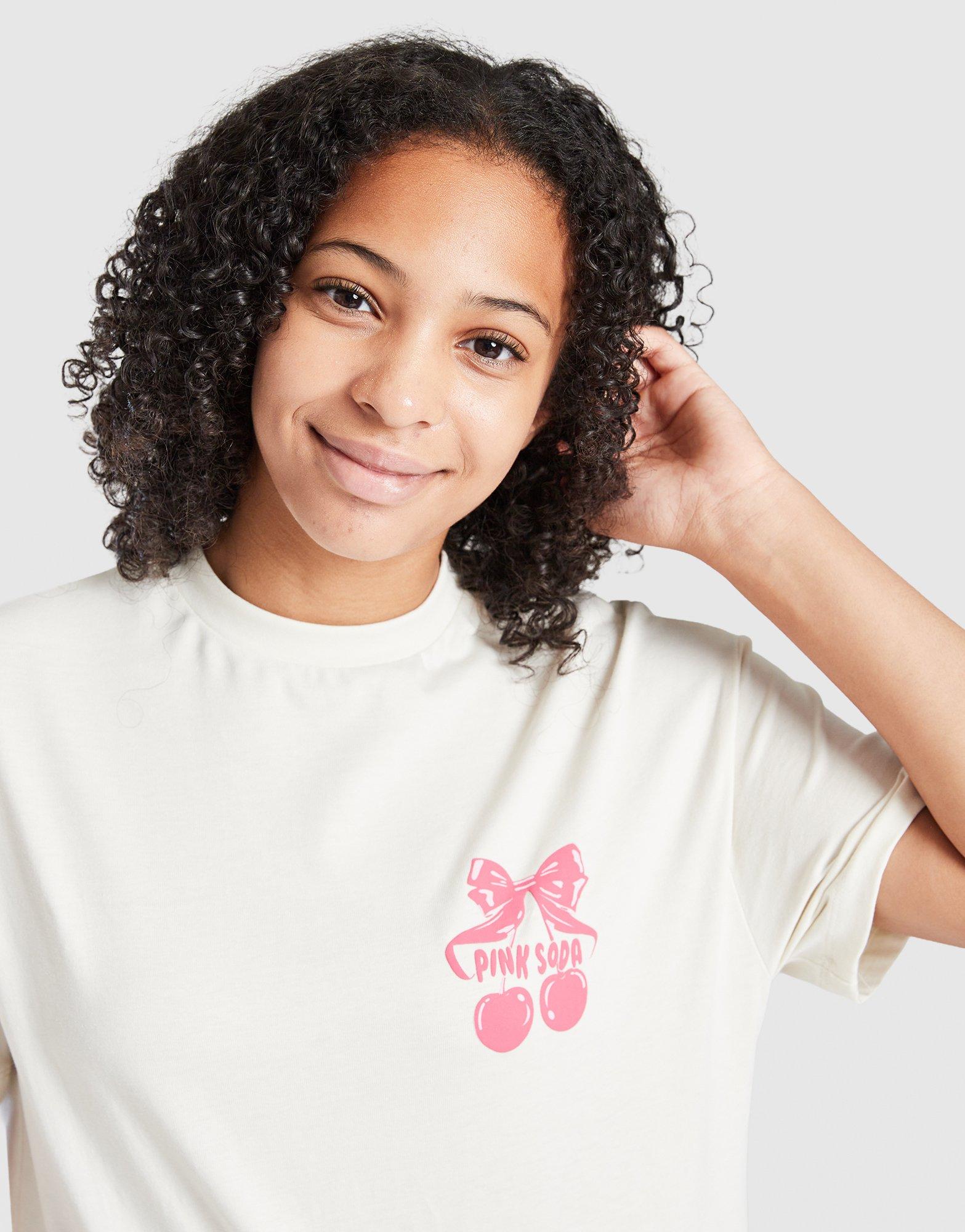 Pink Soda Sport Camiseta Bow Girls' júnior