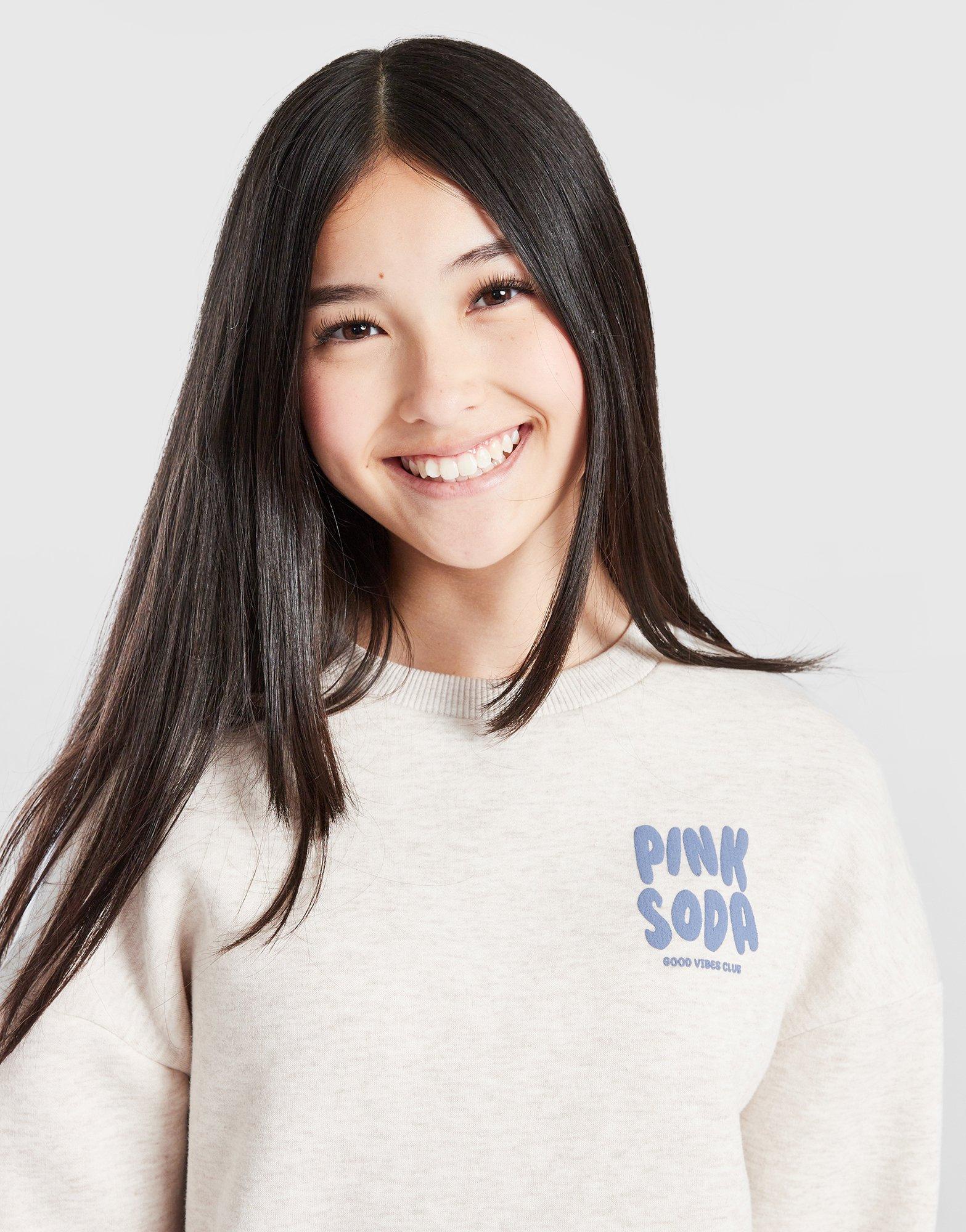 Pink Soda Sport Girls' Crew Sweatshirt Junior