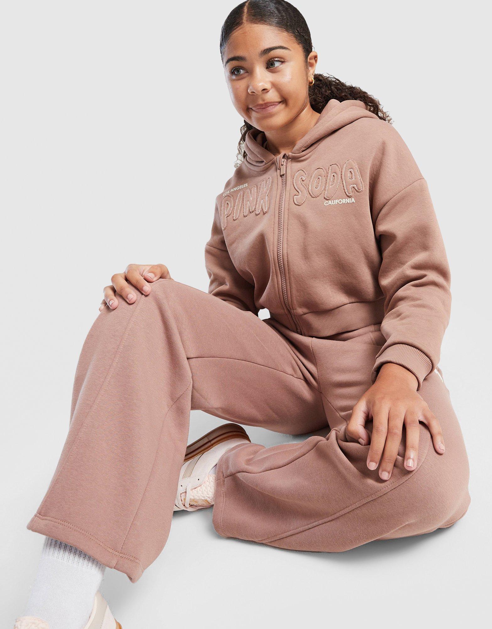 Pink Soda Sport Girls' Sage Crop Full Zip Hoodie Junior