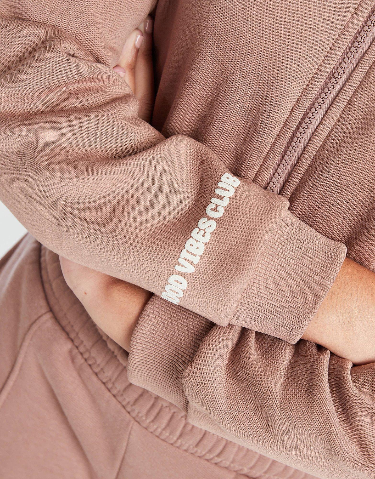 Pink Soda Sport Girls' Sage Crop Full Zip Hoodie Junior