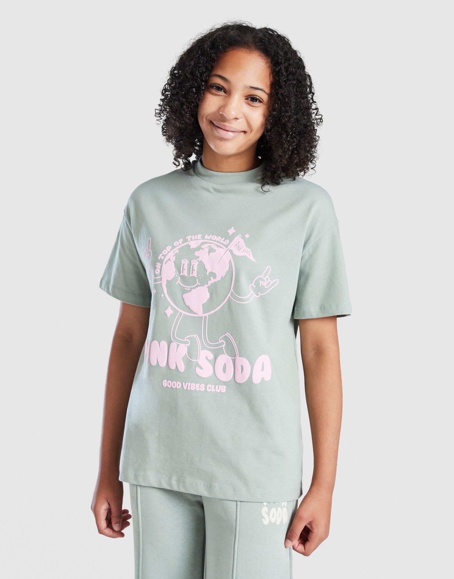 Pink Soda Sport Girls' World T-Shirt Junior