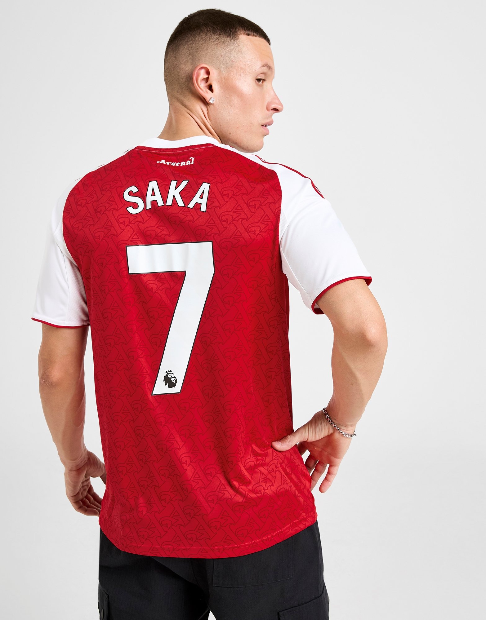 Red adidas Arsenal FC 2025/26 Saka #7 Home Shirt - JD Sports Global