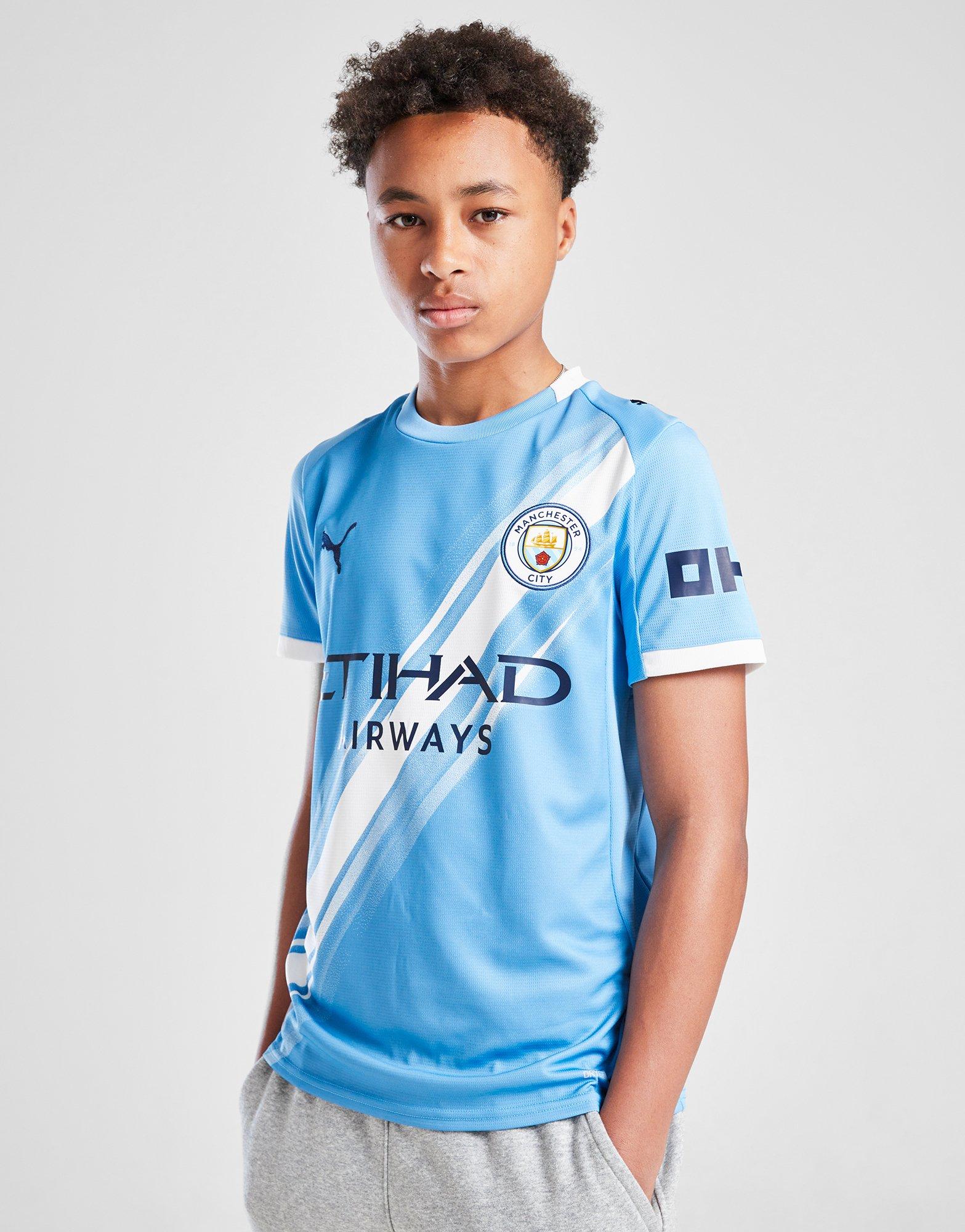 PUMA Manchester City FC 25/26 Haaland #9 Home Shirt Jnr