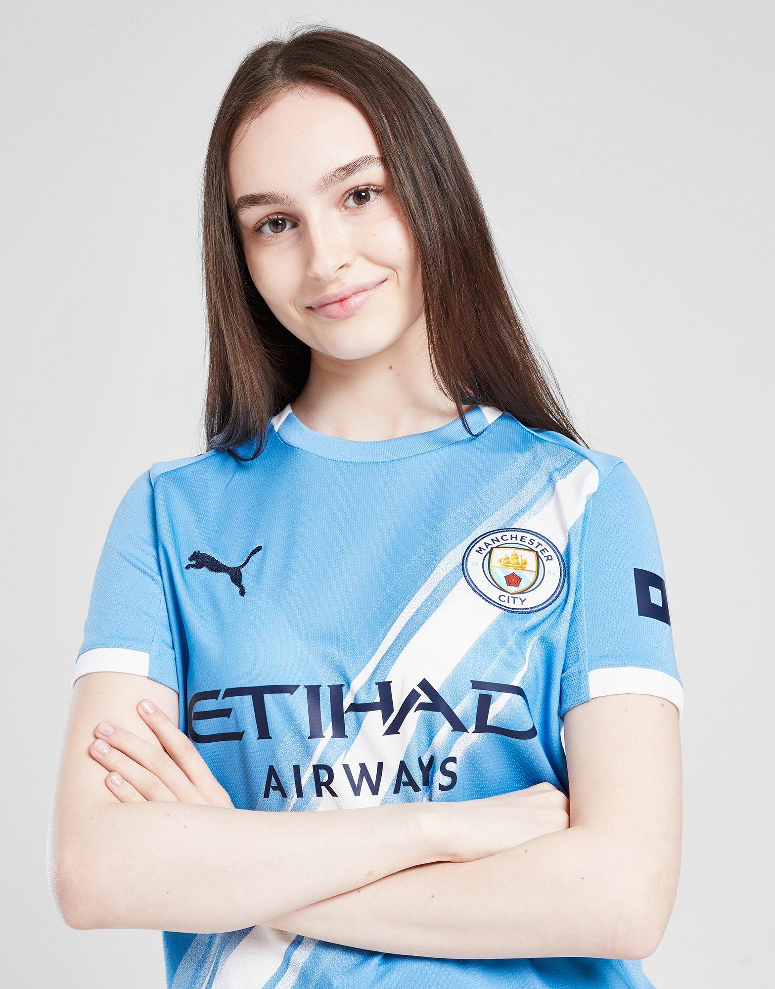 PUMA Manchester City FC 25/26 Haaland #9 Home Shirt Jnr