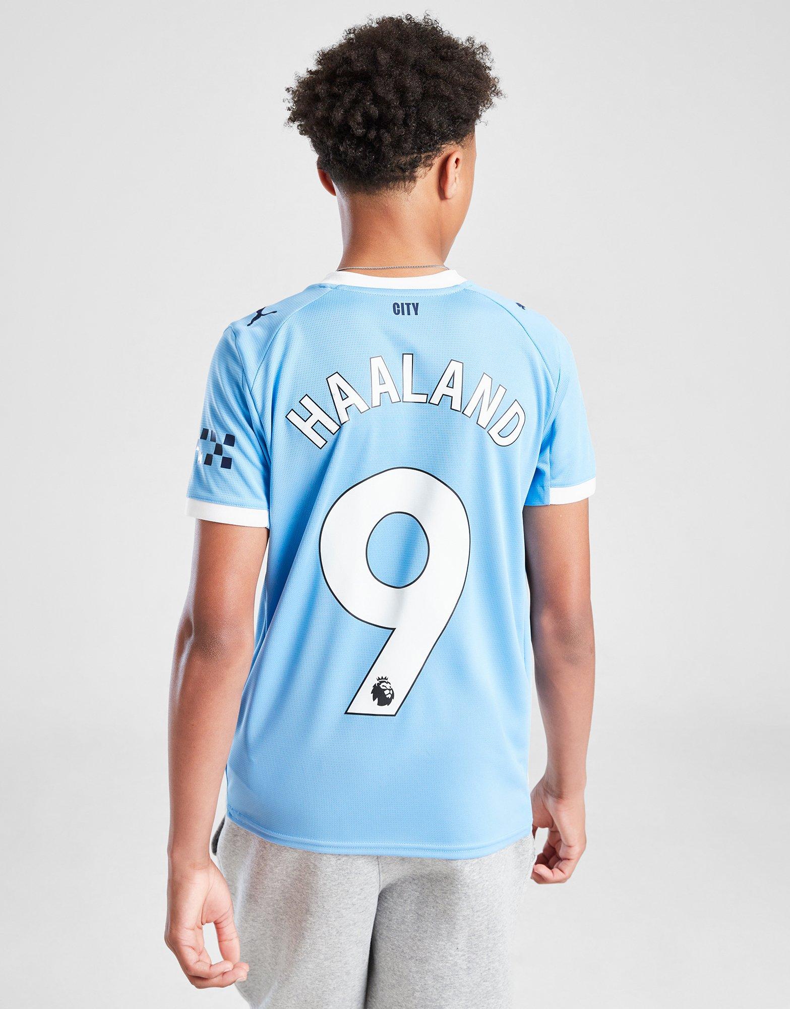 PUMA Manchester City FC 25/26 Haaland #9 Home Shirt Jnr