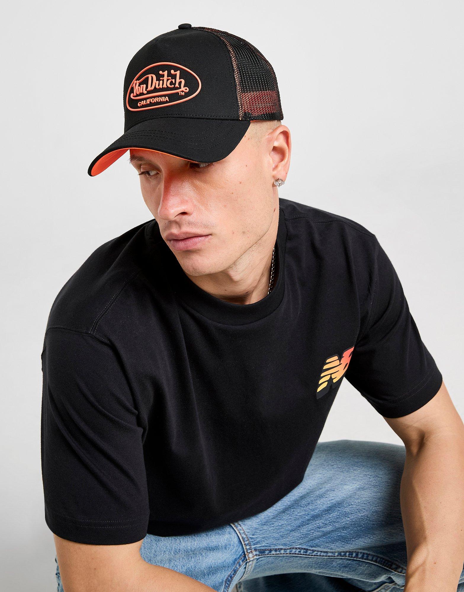 Von Dutch Trucker Cappello Con Toppe – Marrone/Grigio, Unisex - 3