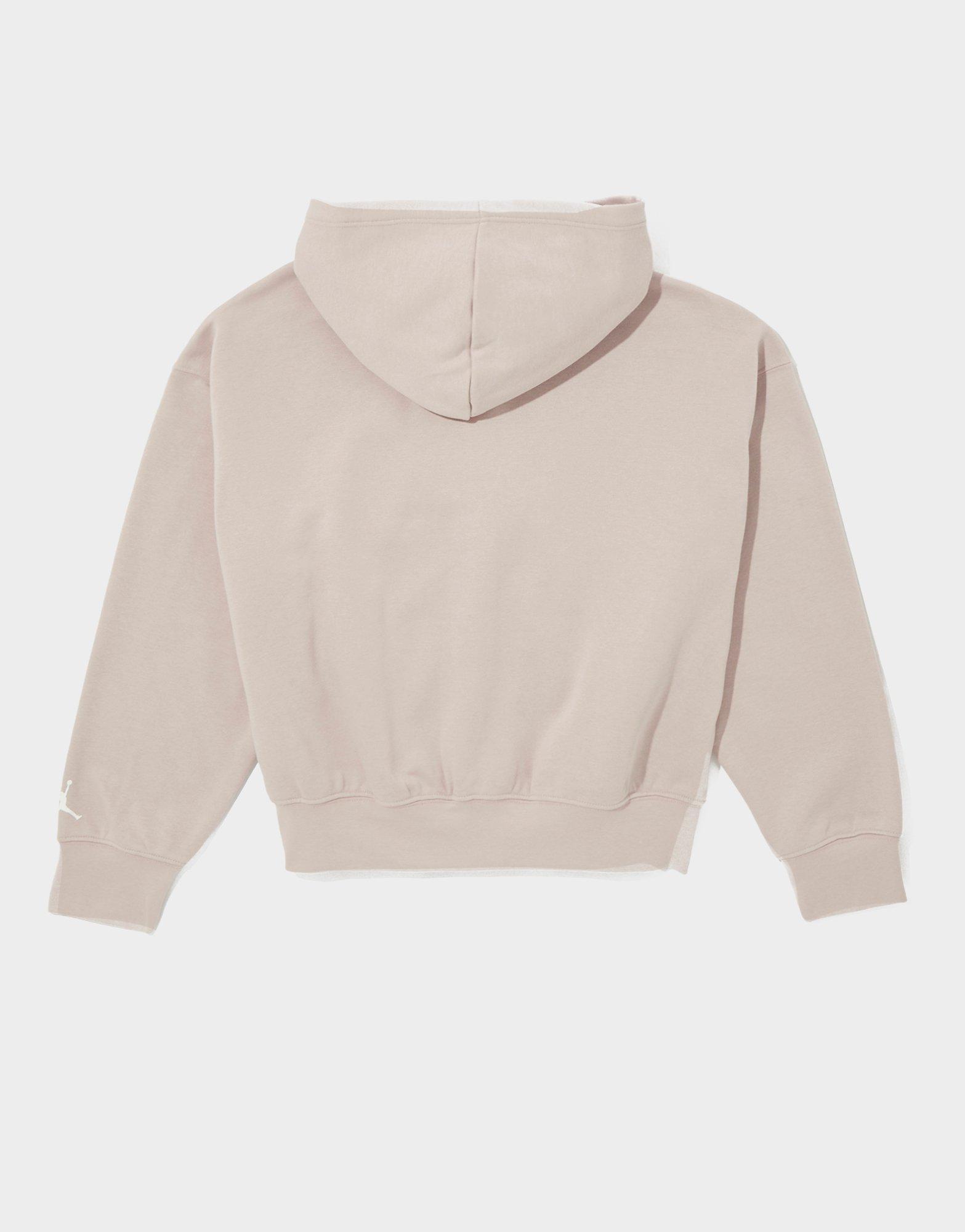 Jordan Girls' Logo Full Zip Crop Hoodie Junior