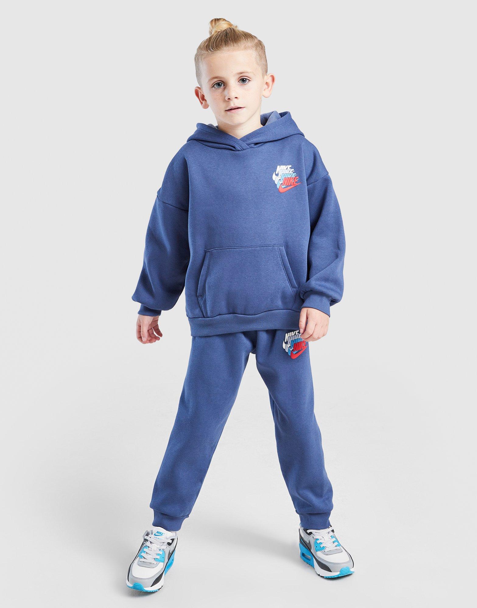 Nike Repeat Swoosh Overhead Hoodie Tracksuit Children