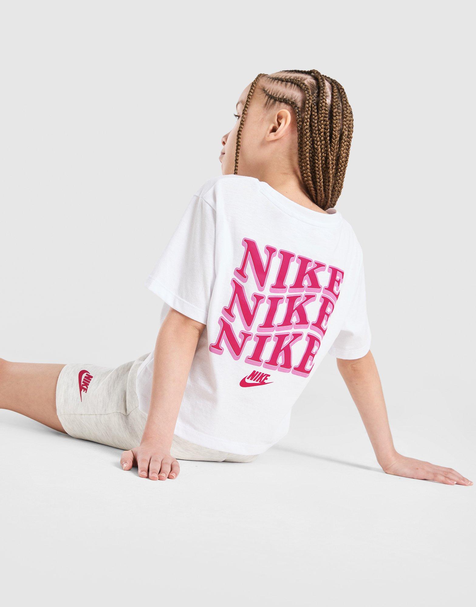 Nike Girls' Repeat T-Shirt/Shorts Set Children