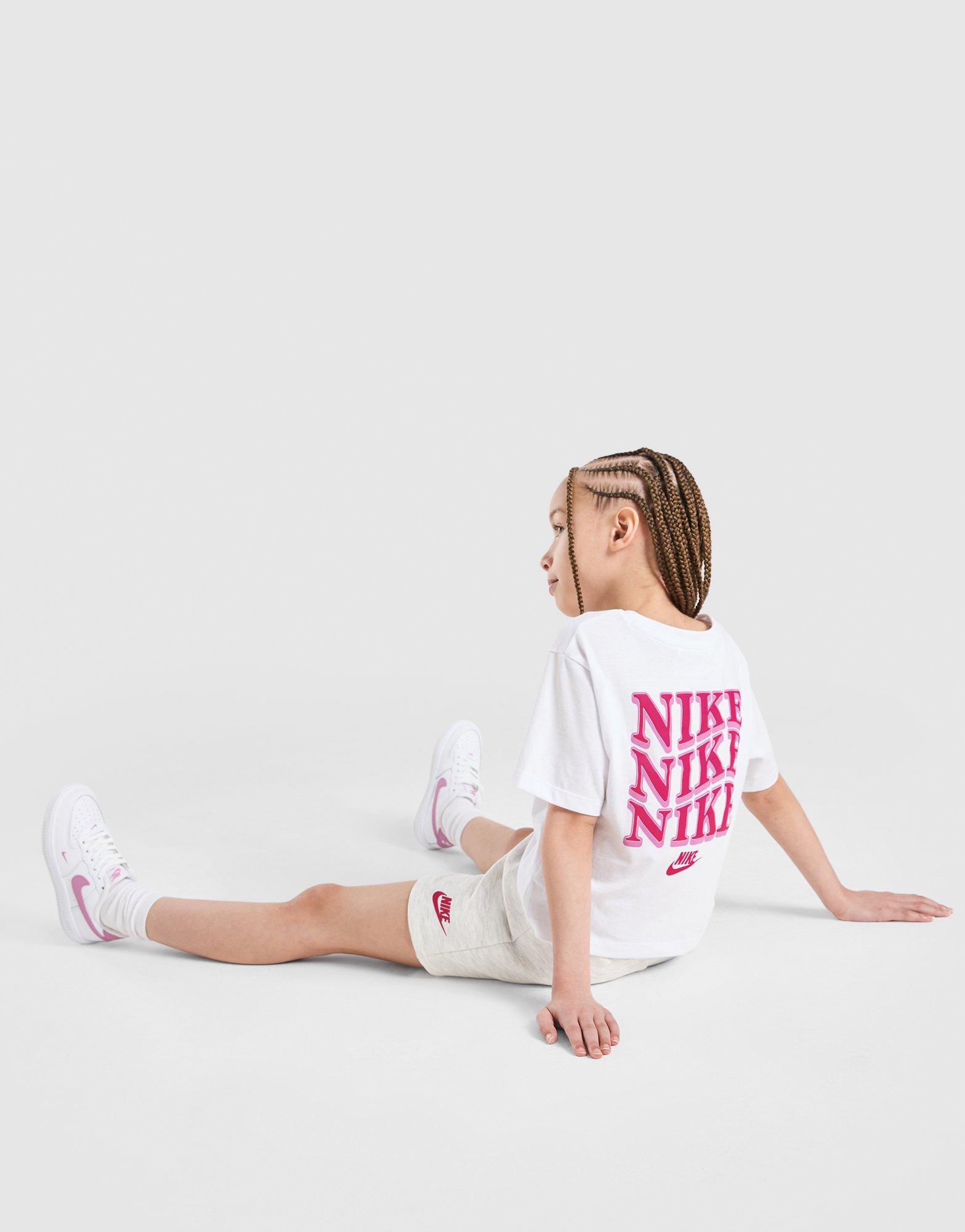 Nike Girls' Repeat T-Shirt/Shorts Set Children