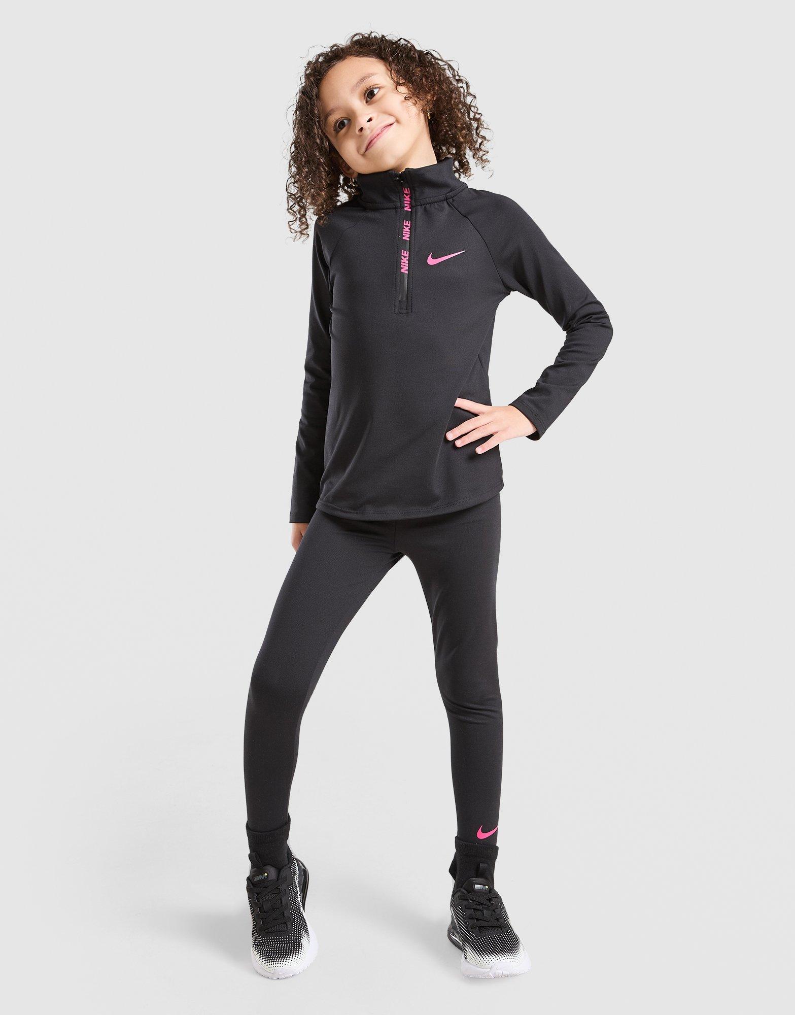 Nike Girl's Pacer 1/4 Zip Top/Leggings Set Children