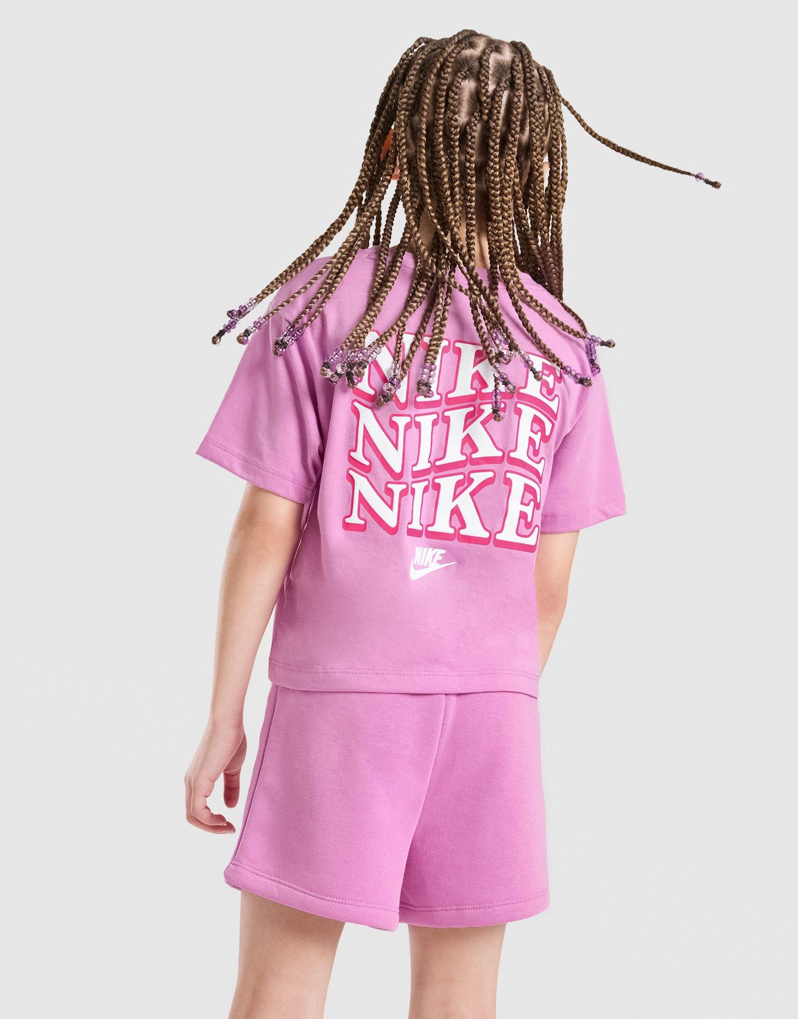 Nike Girls' Repeat T-Shirt/Shorts Set Children