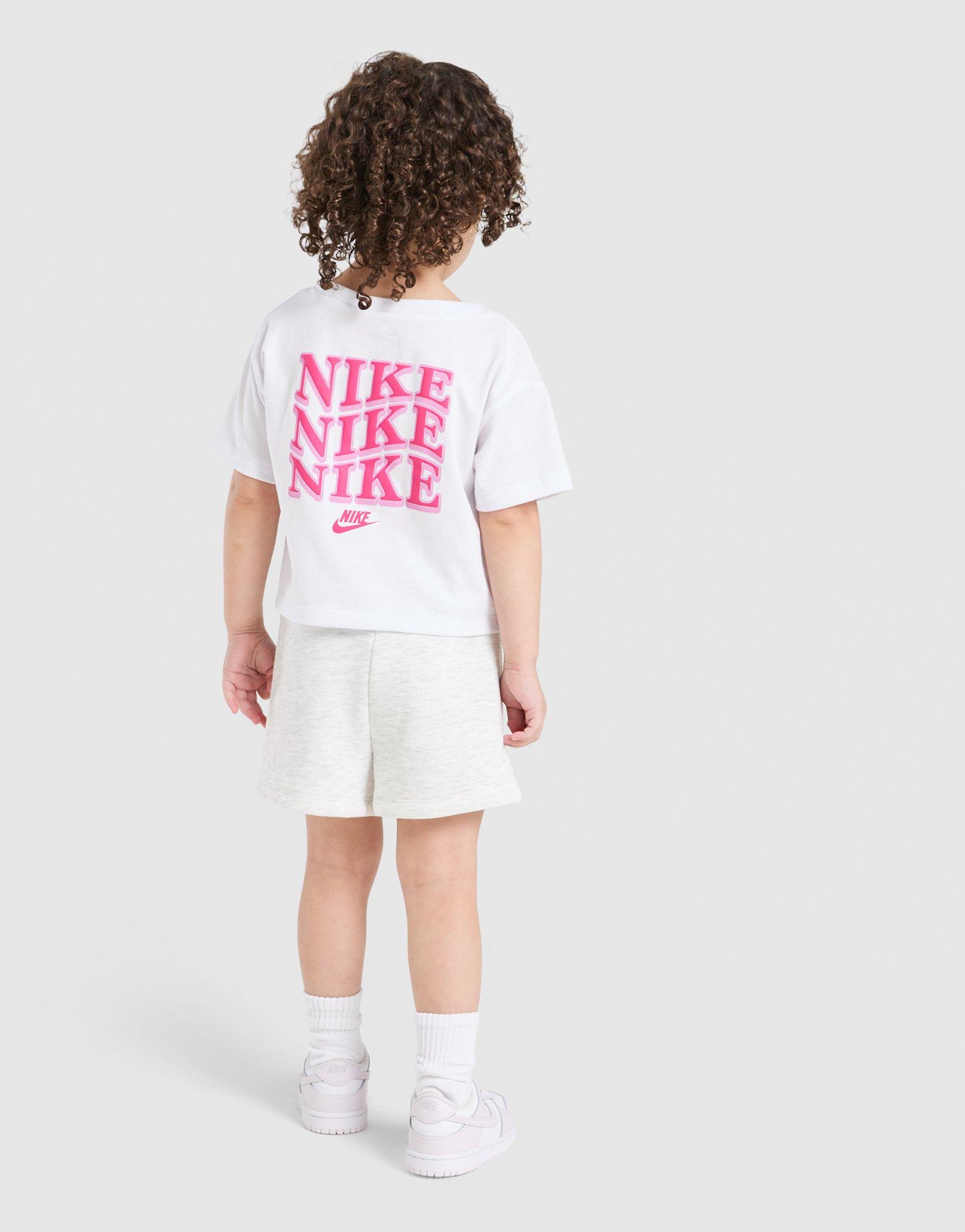 Nike Girls' Repeat T-Shirt/Shorts Set Infant